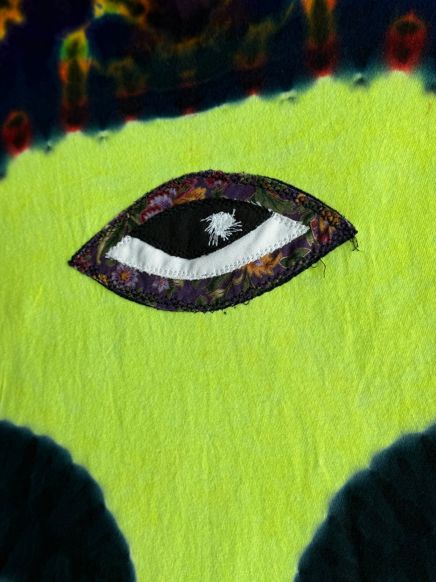 Alien + UFO tie dyed t-shirt