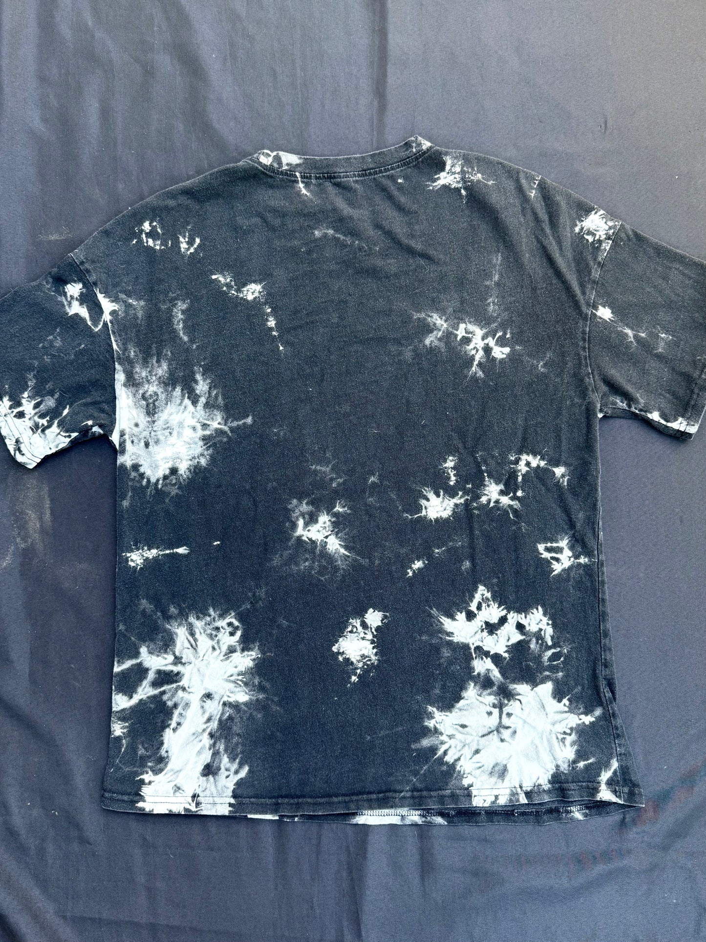 Three headed snail patch tie dye t shirt