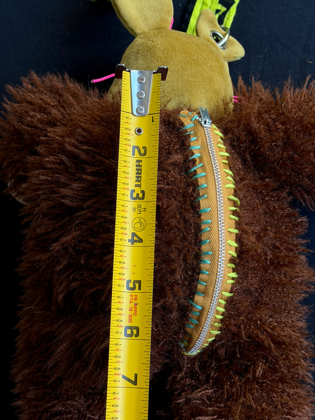 Springtrap + fluffy brown bear hybrid side bag