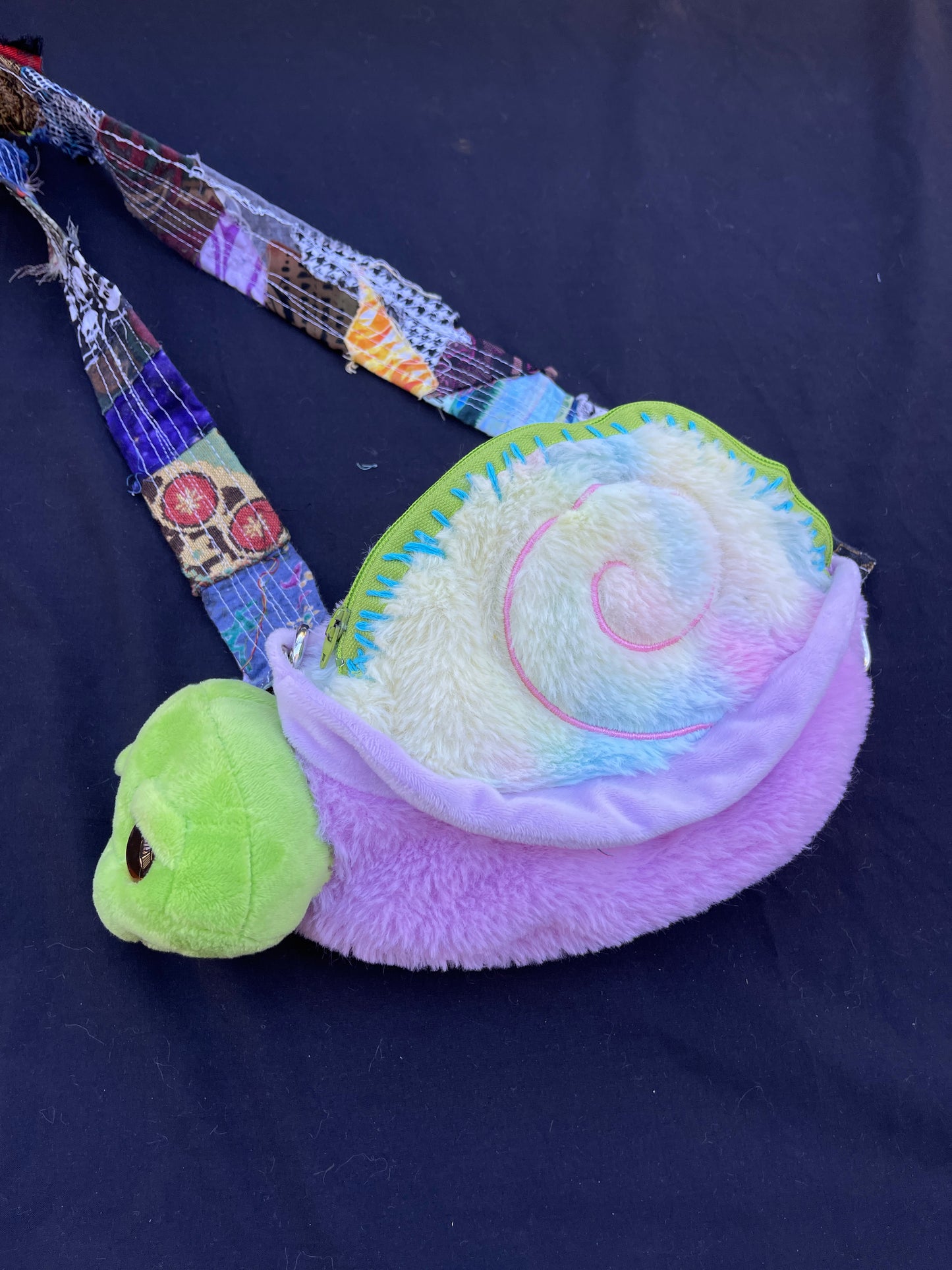 Snail + turtle hybrid side bag