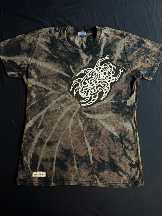 Beetle bleach dyed t-shirt