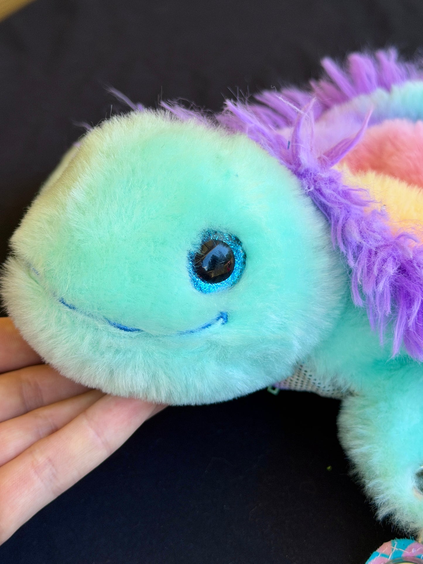 Fluffy turtle side bag