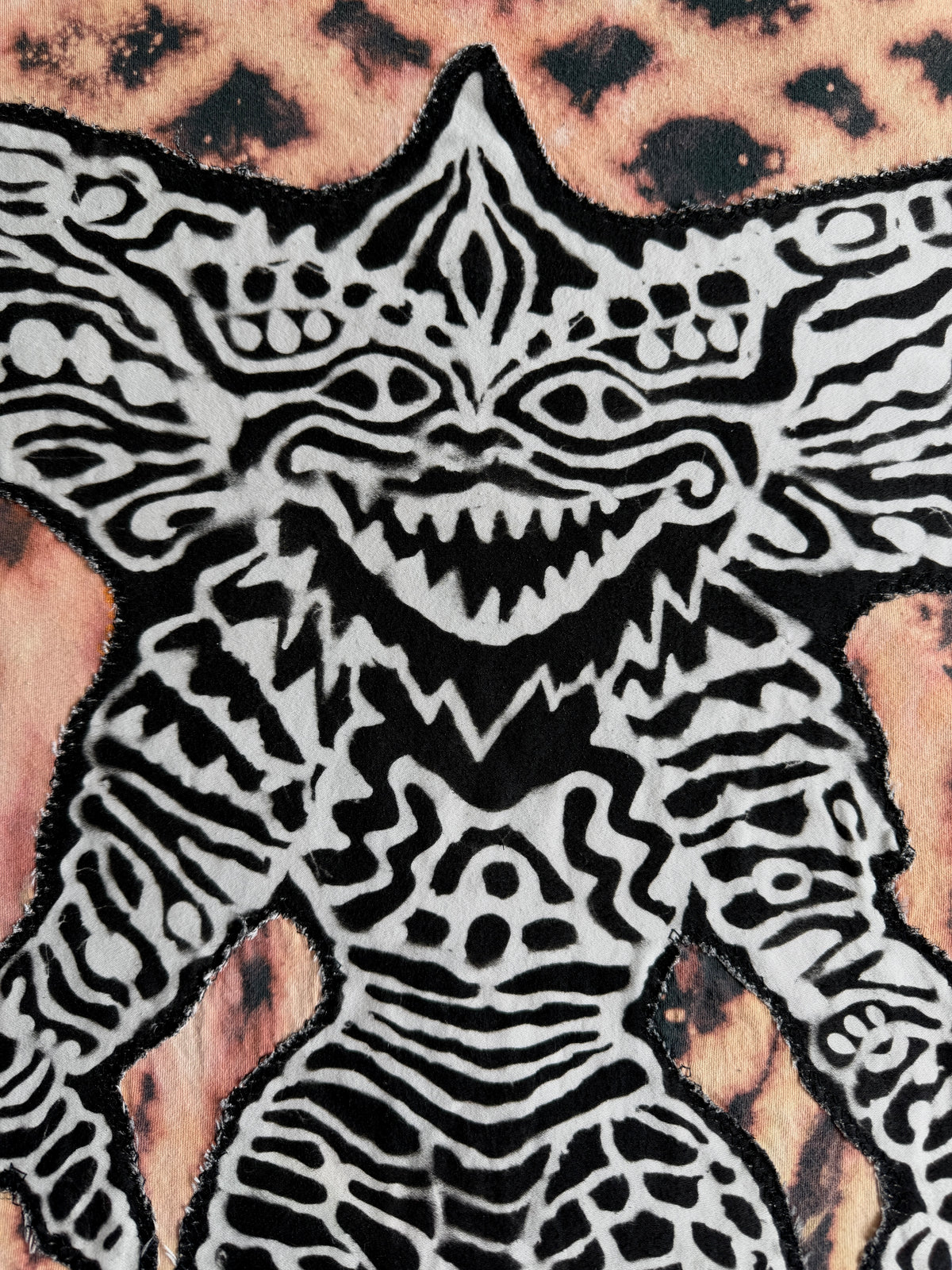 Gremlin bleach dyed t-shirt