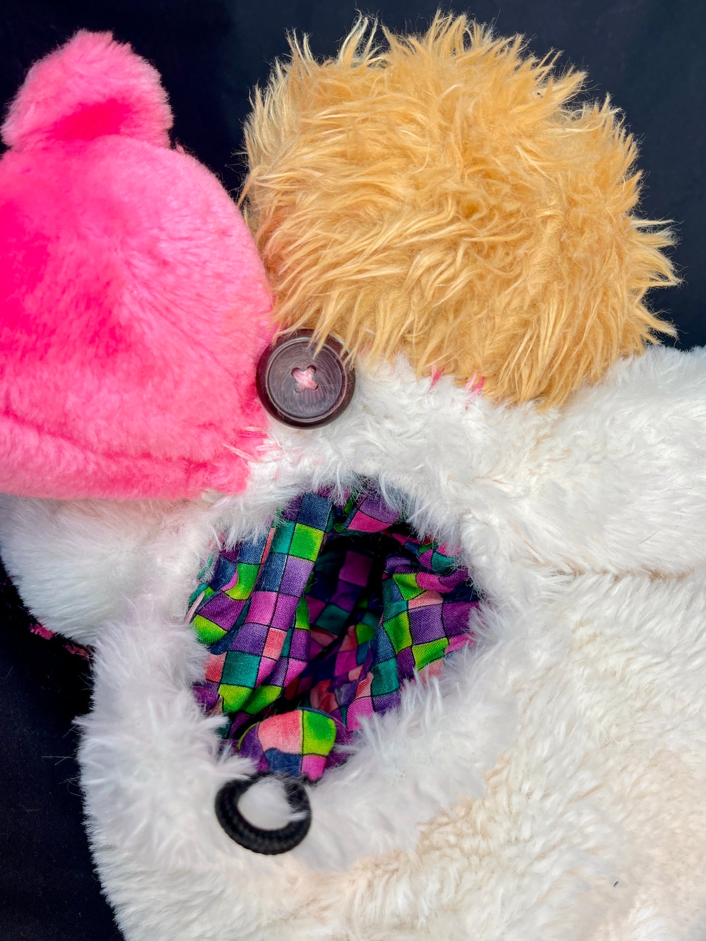 Sloth + Pink Panther + sequin bear side bag