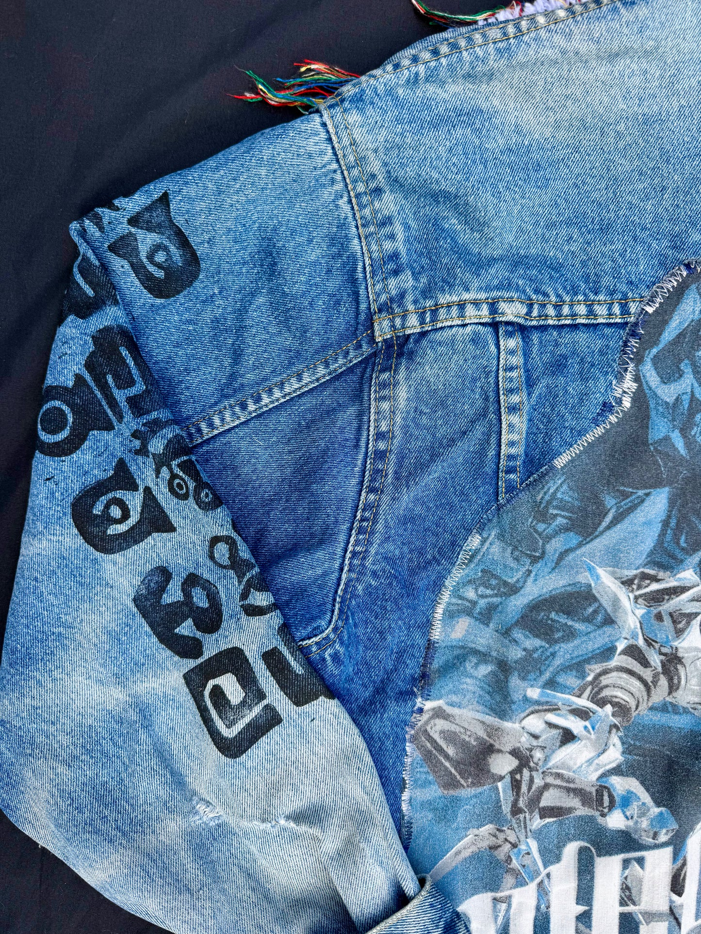 Transformers and sigils patch jacket