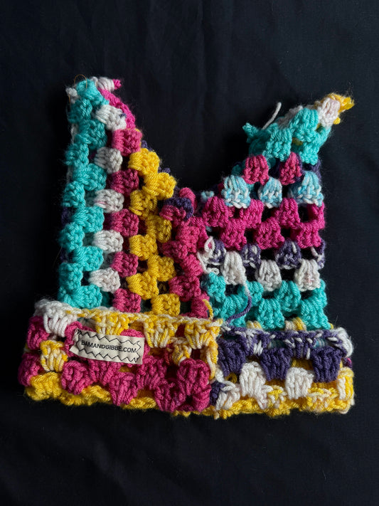 Crochet eyeball hat