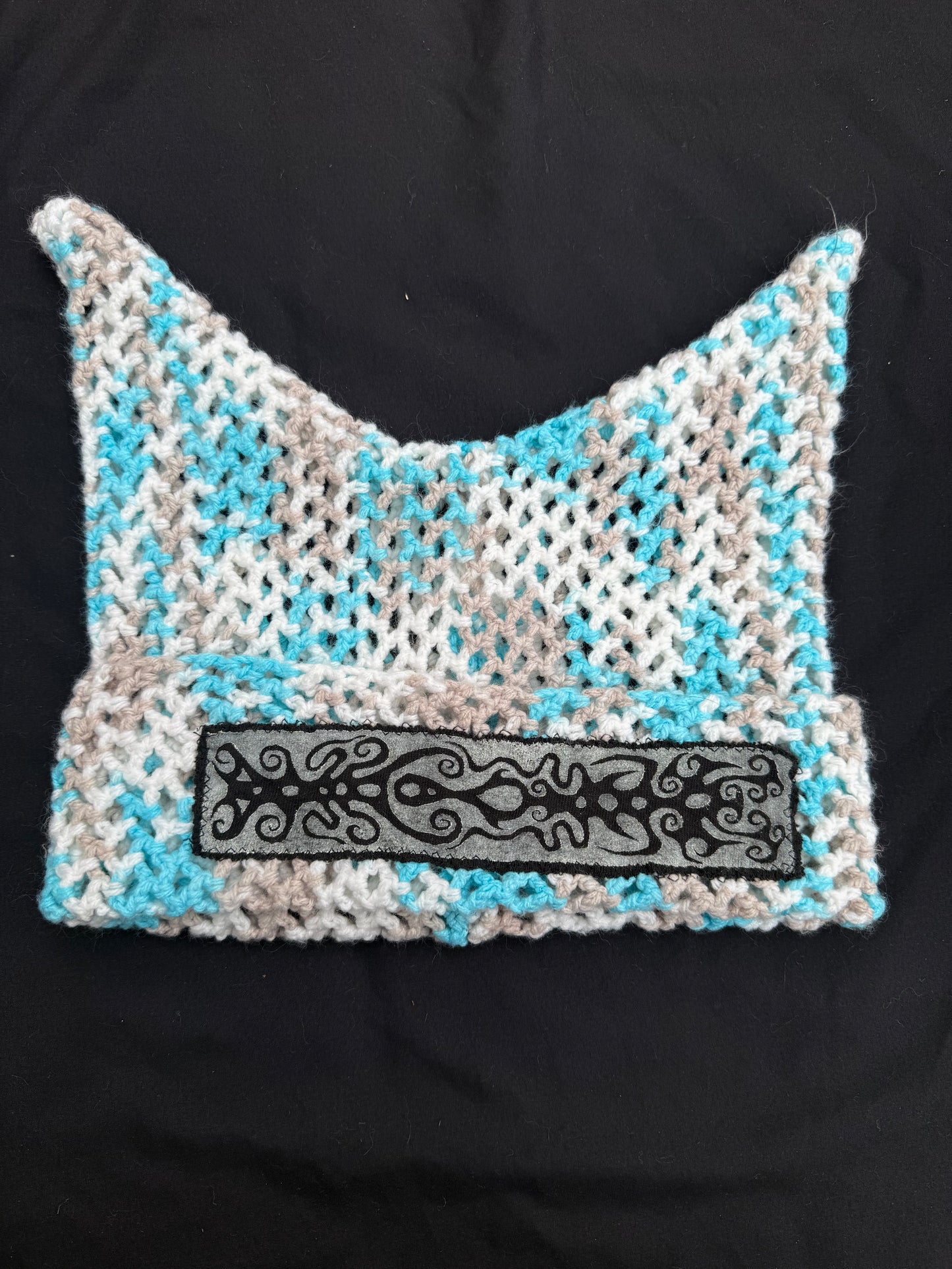 Crochet shape patch hat