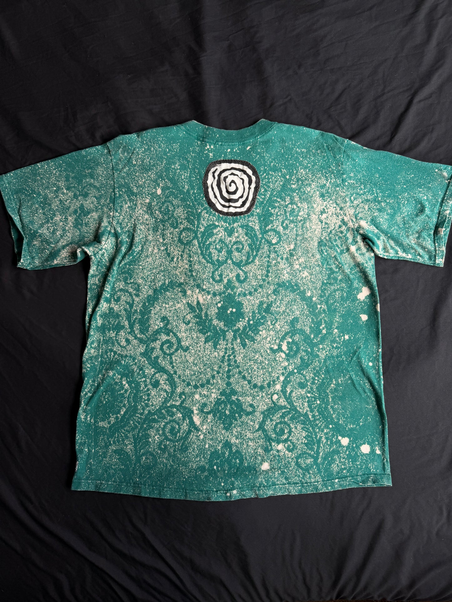 Clown bleach dyed t-shirt