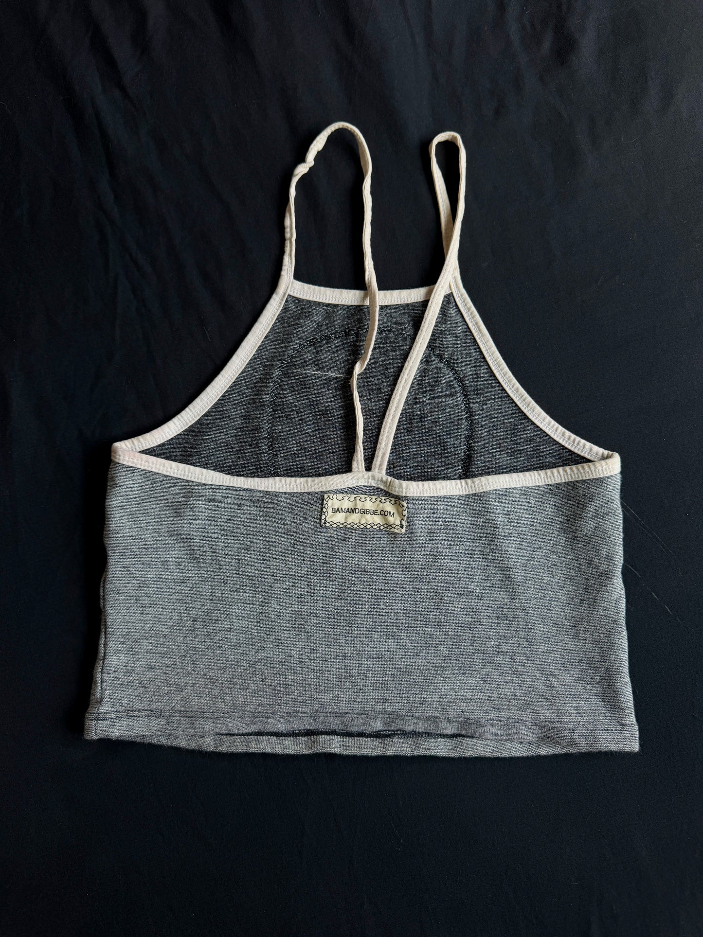 Polar bear skull patch tank top