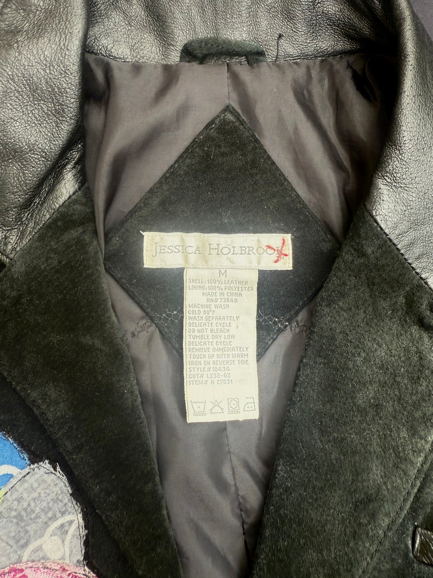 Thick leather clown jacket