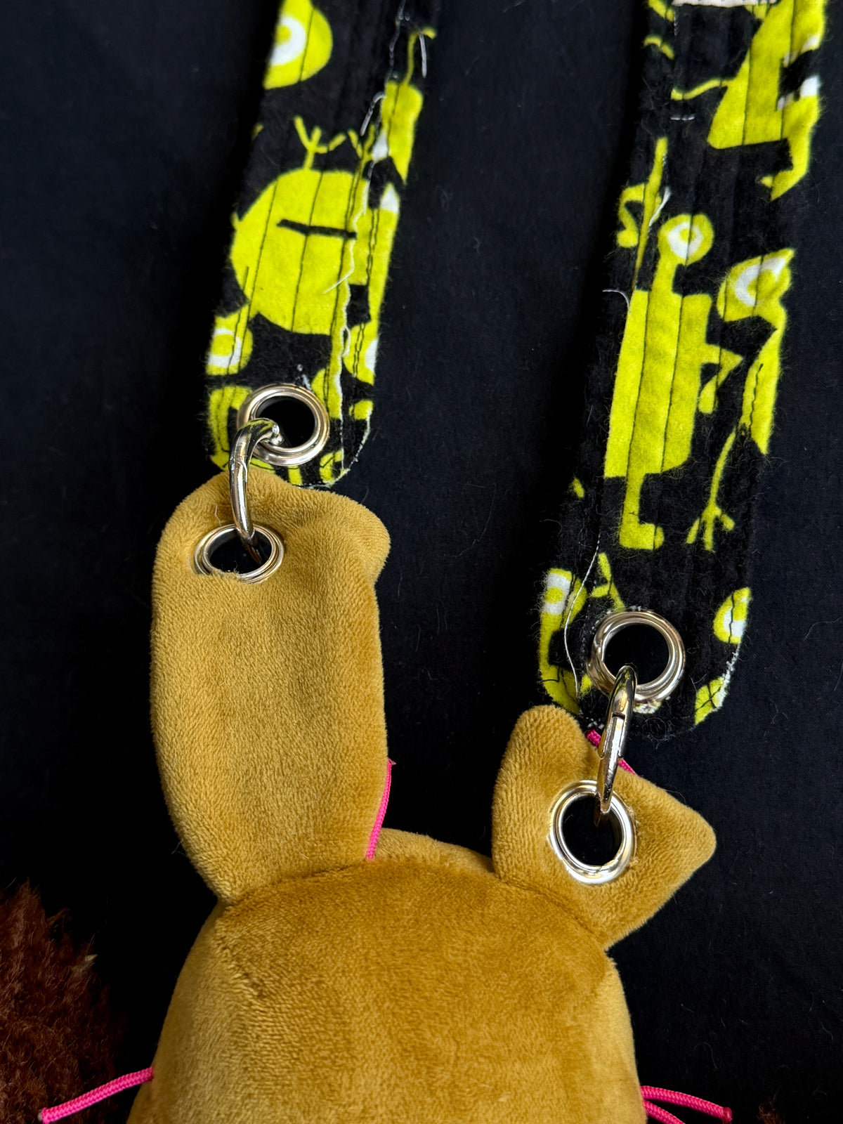Springtrap + fluffy brown bear hybrid side bag