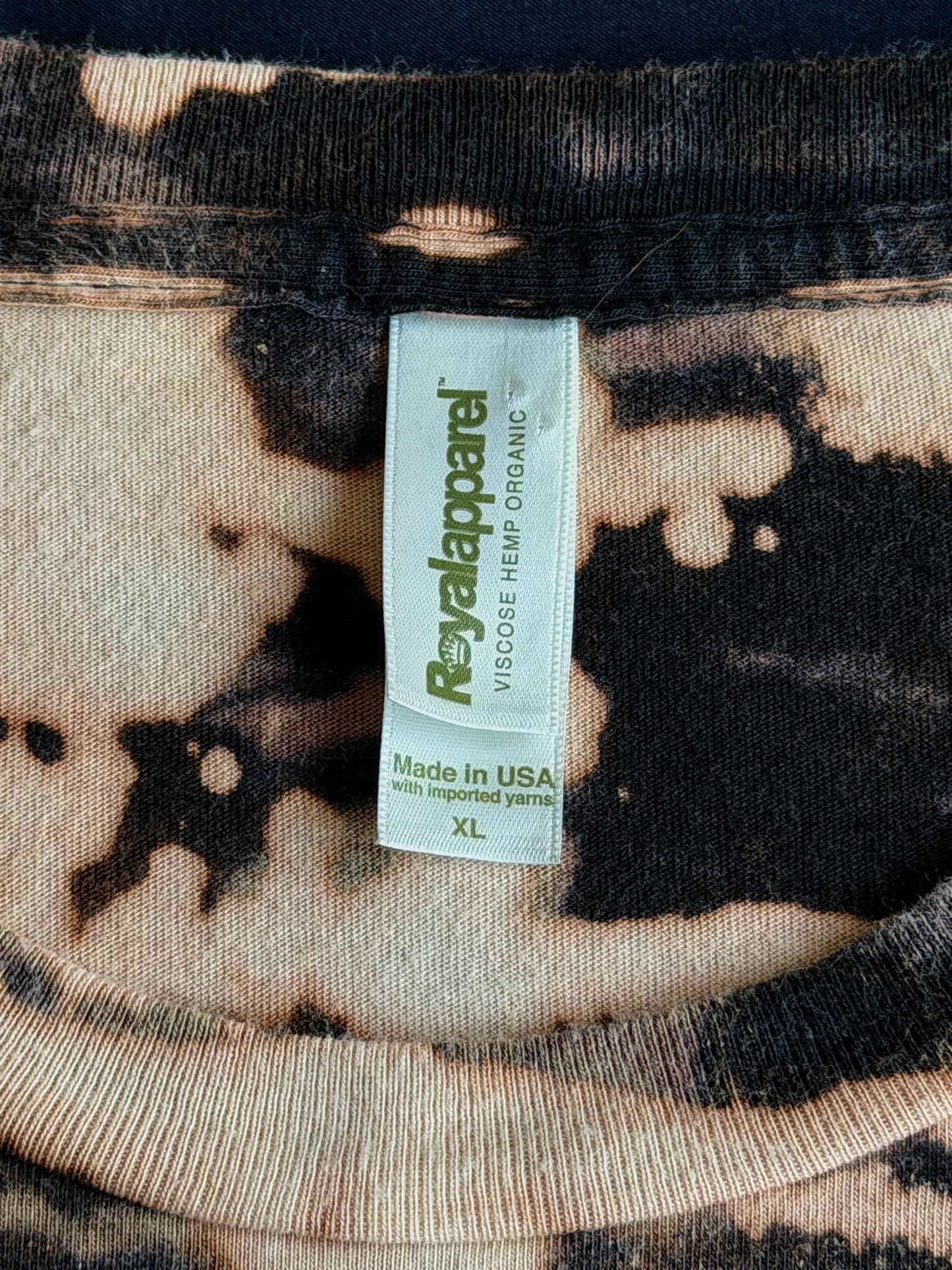 Stealie bleach dyed t-shirt