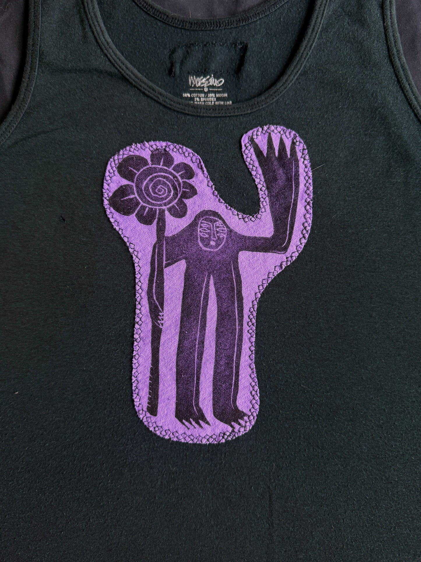 Flower boy patch tank top