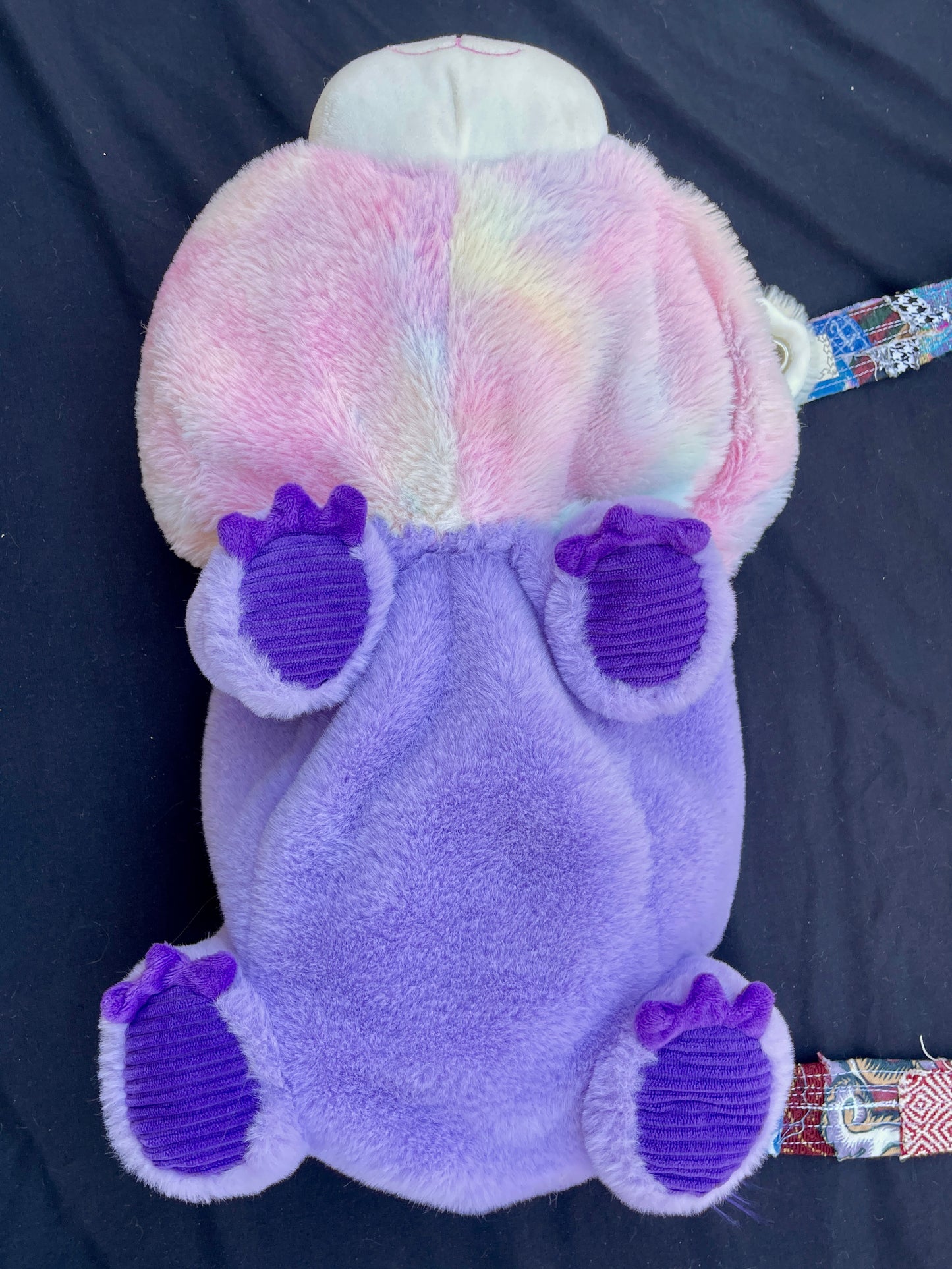 Unicorn + hippopotamus hybrid huge side bag