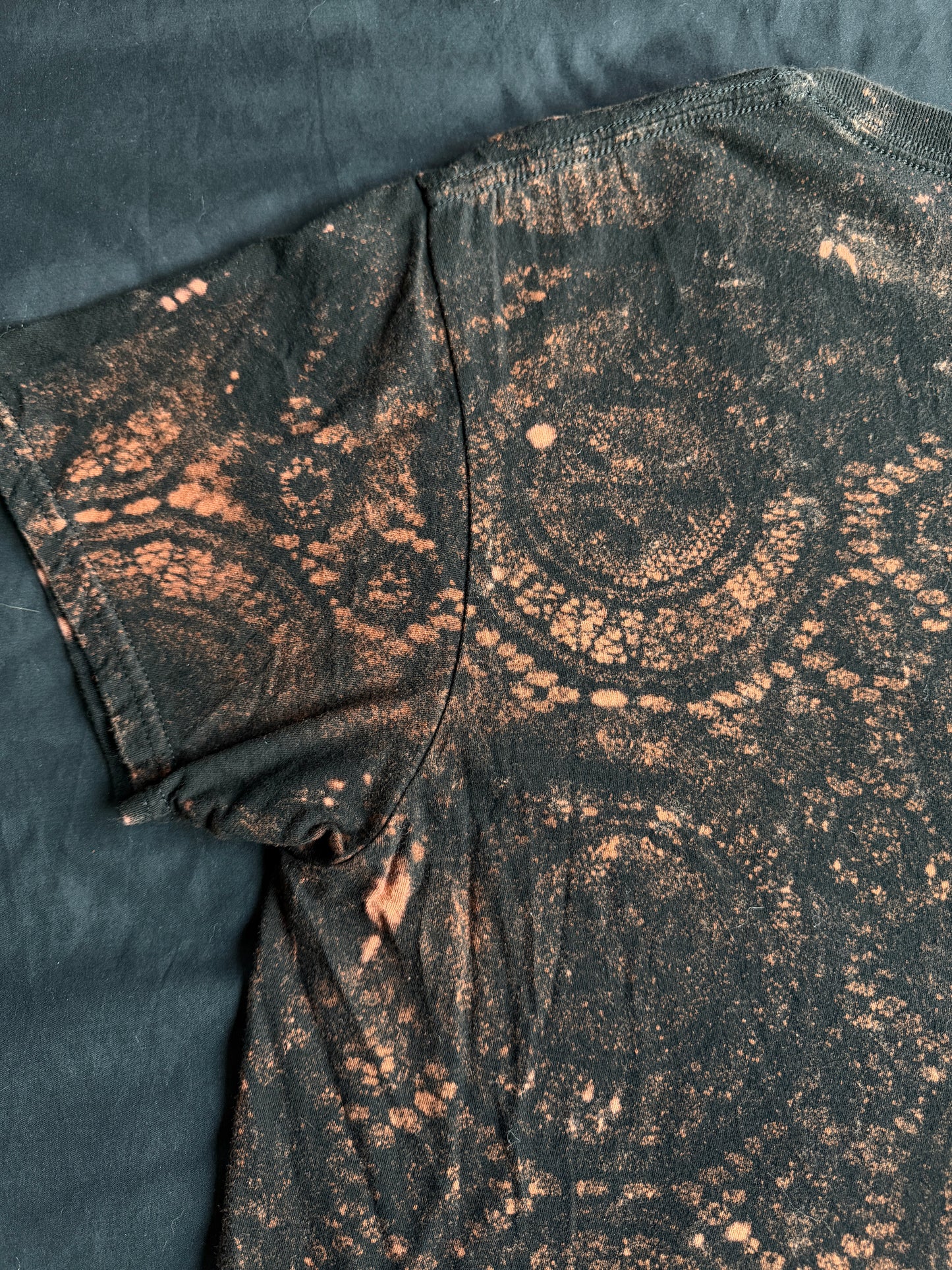 UFO bleach dyed t-shirt