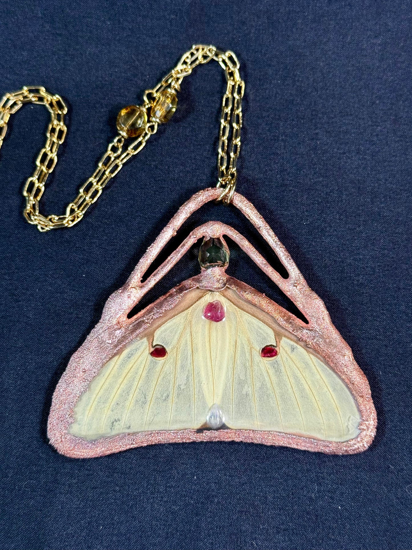 Luna moth amulet