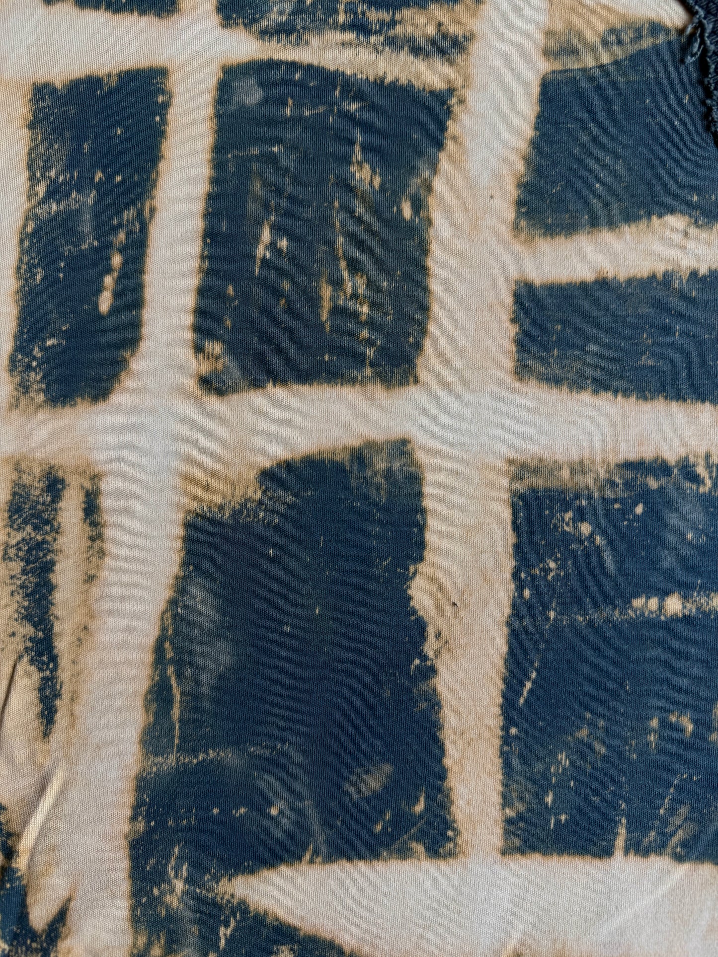 Moth man bleach dyed t-shirt