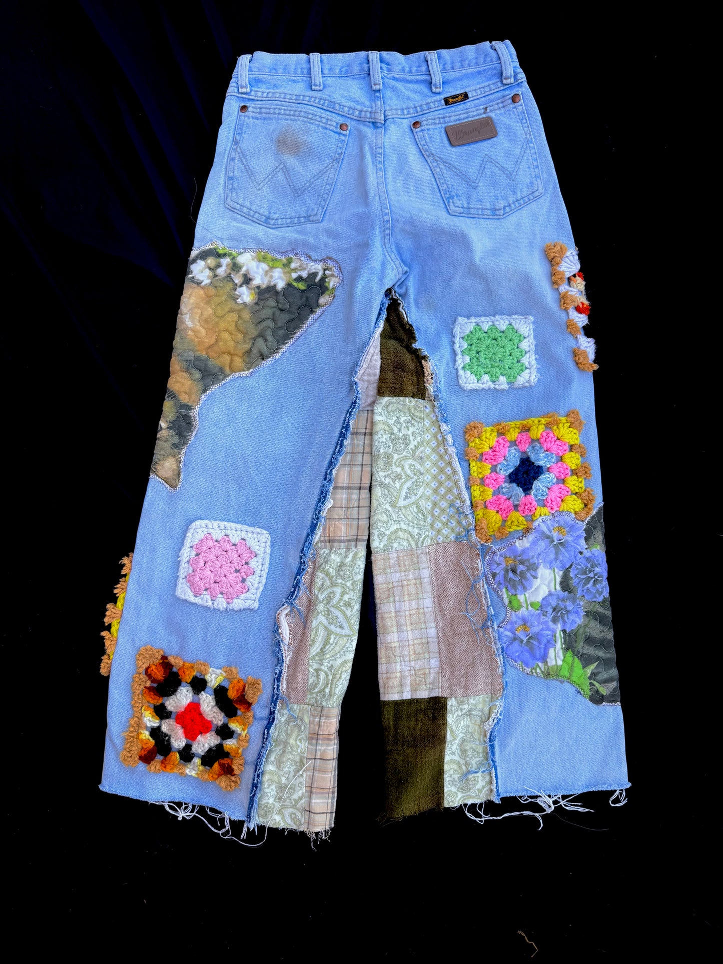 Cat granny square pants