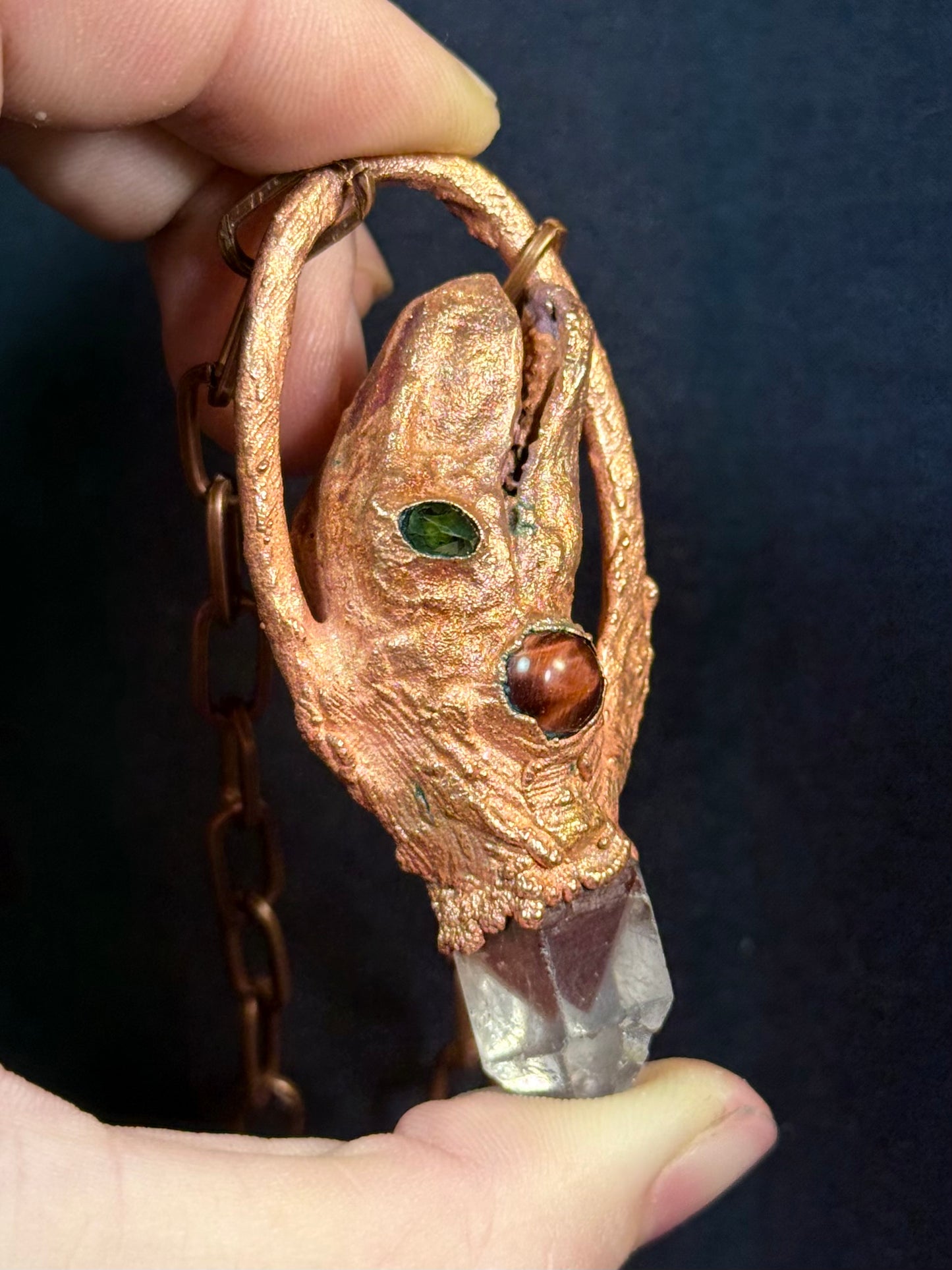 T-Rex head amulet