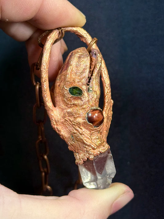 T-Rex head amulet