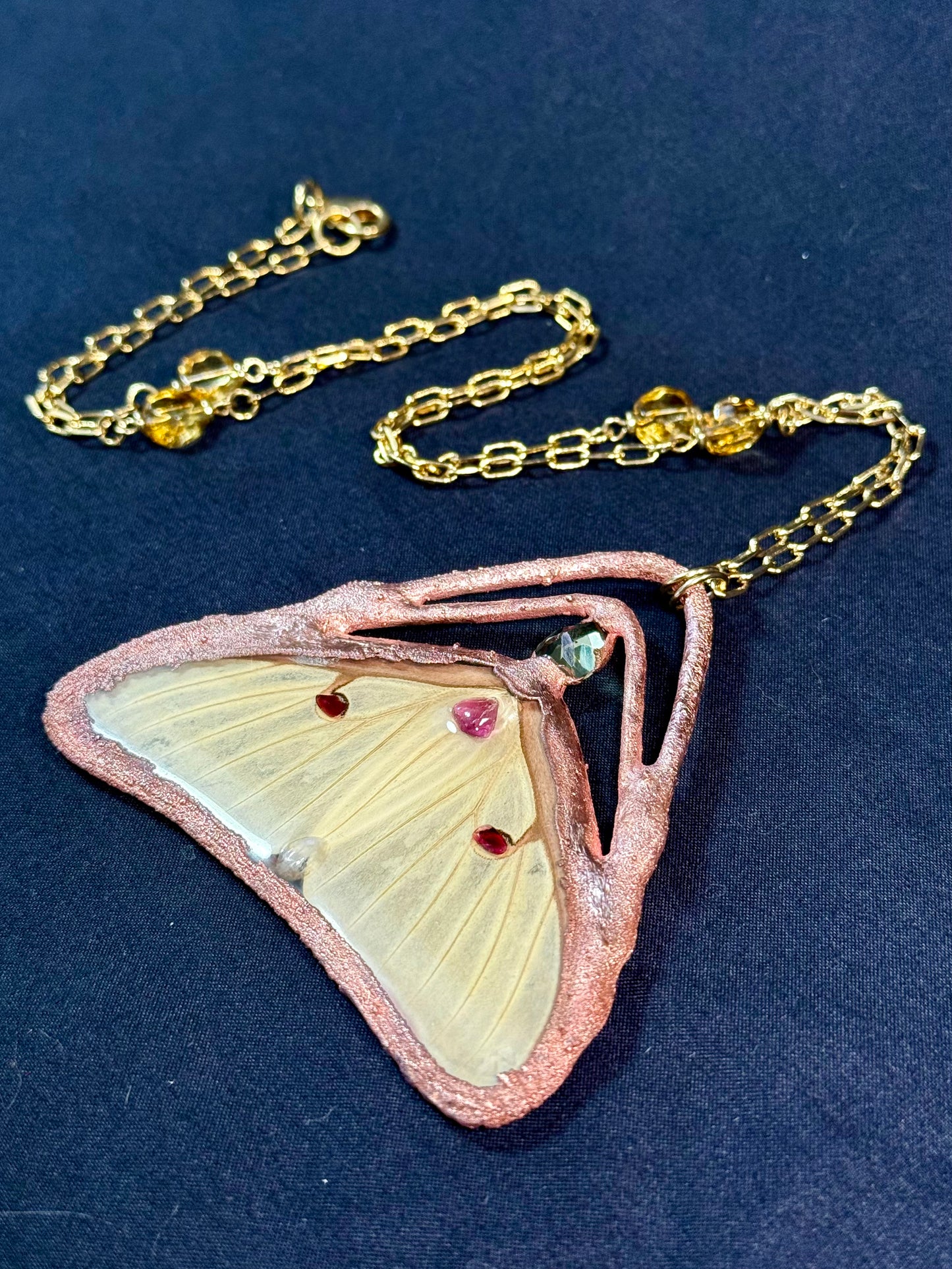 Luna moth amulet
