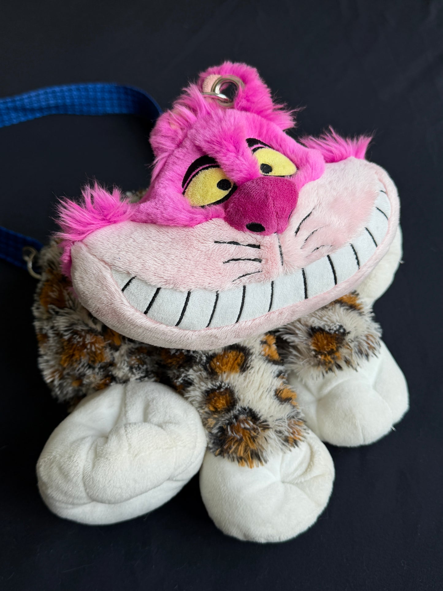 Cheshire cat + leopard hybrid side bag