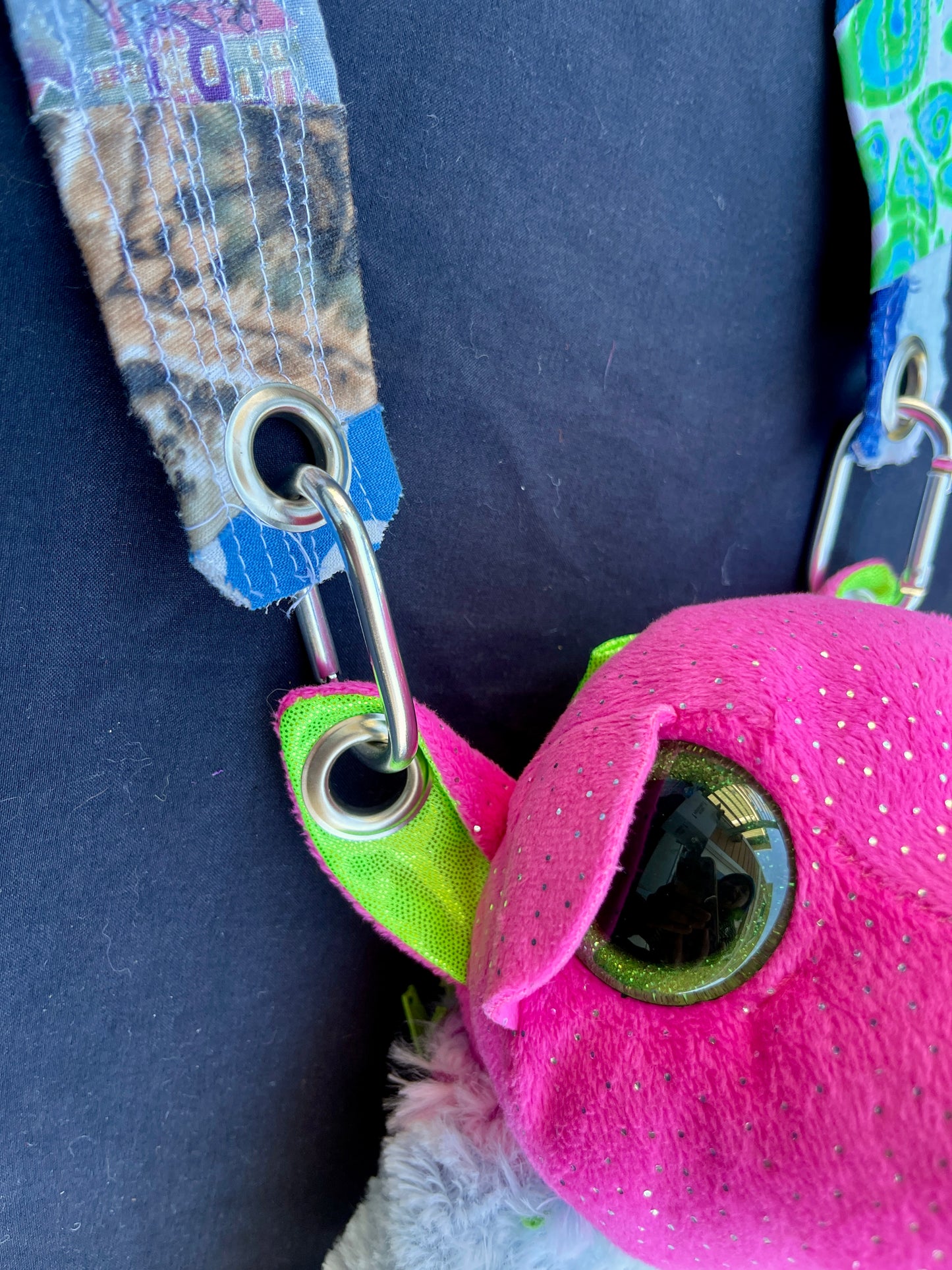 Dragon + rainbow bear hybrid side bag