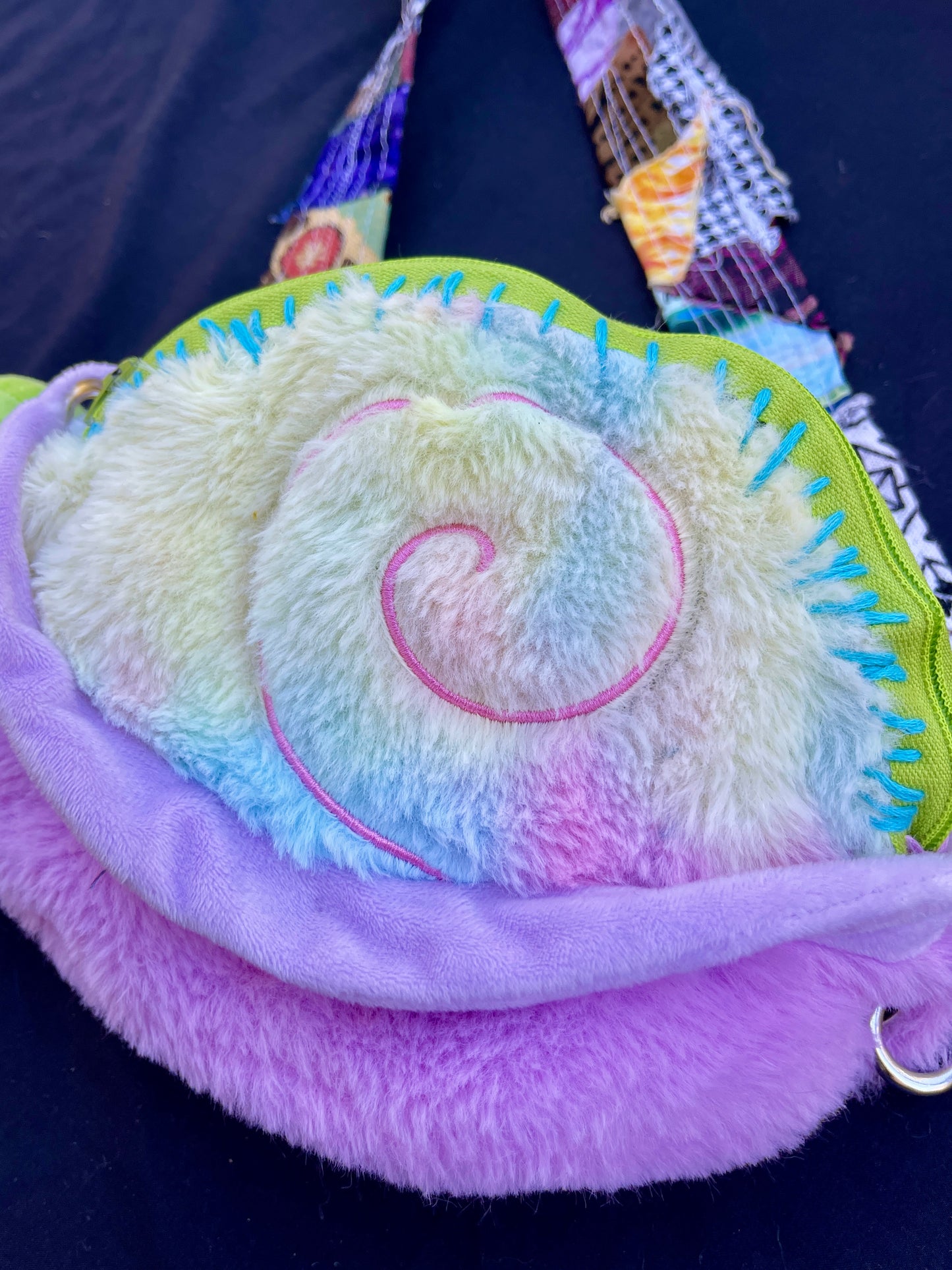 Snail + turtle hybrid side bag