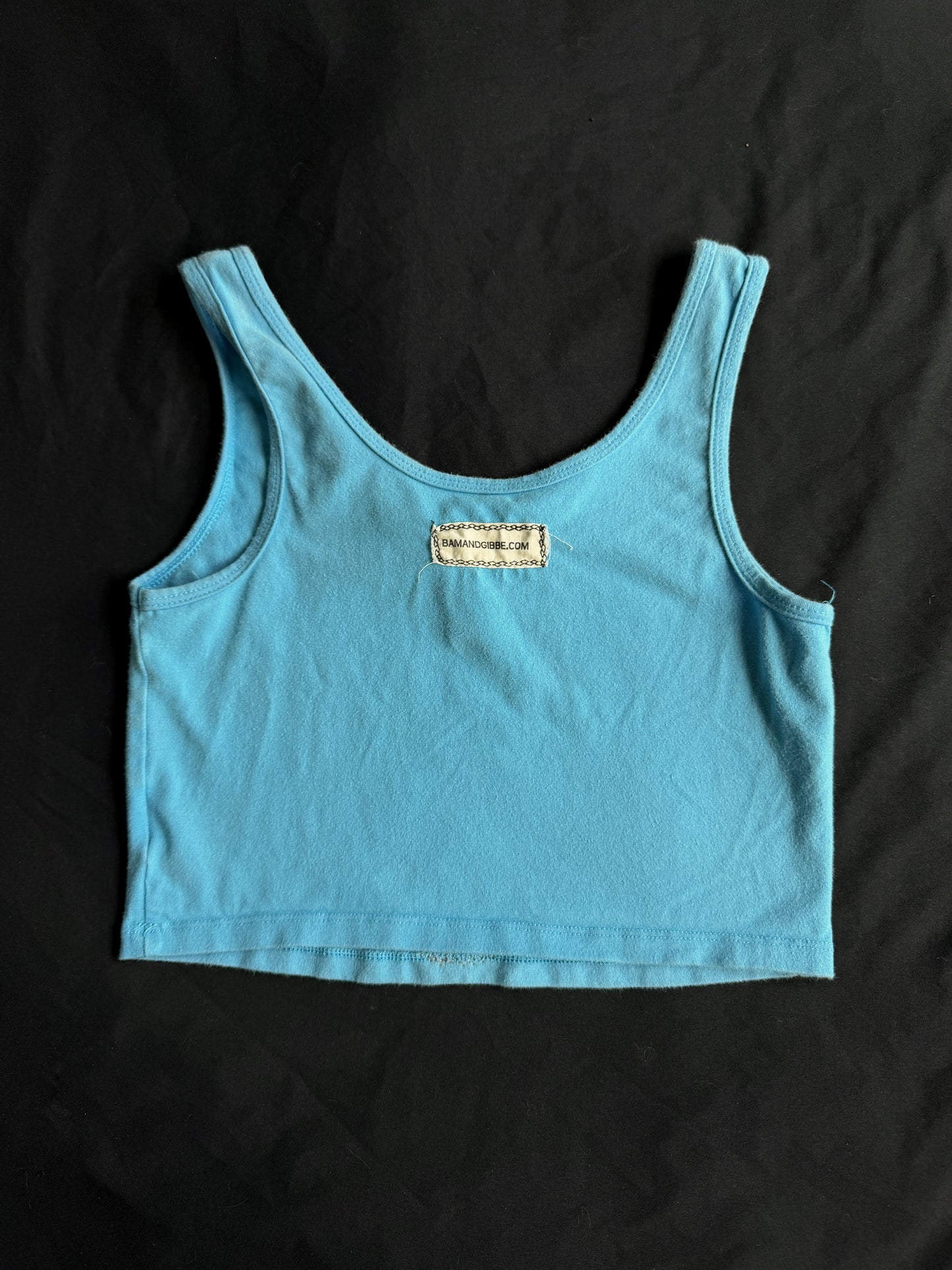 Reflections patch crop top