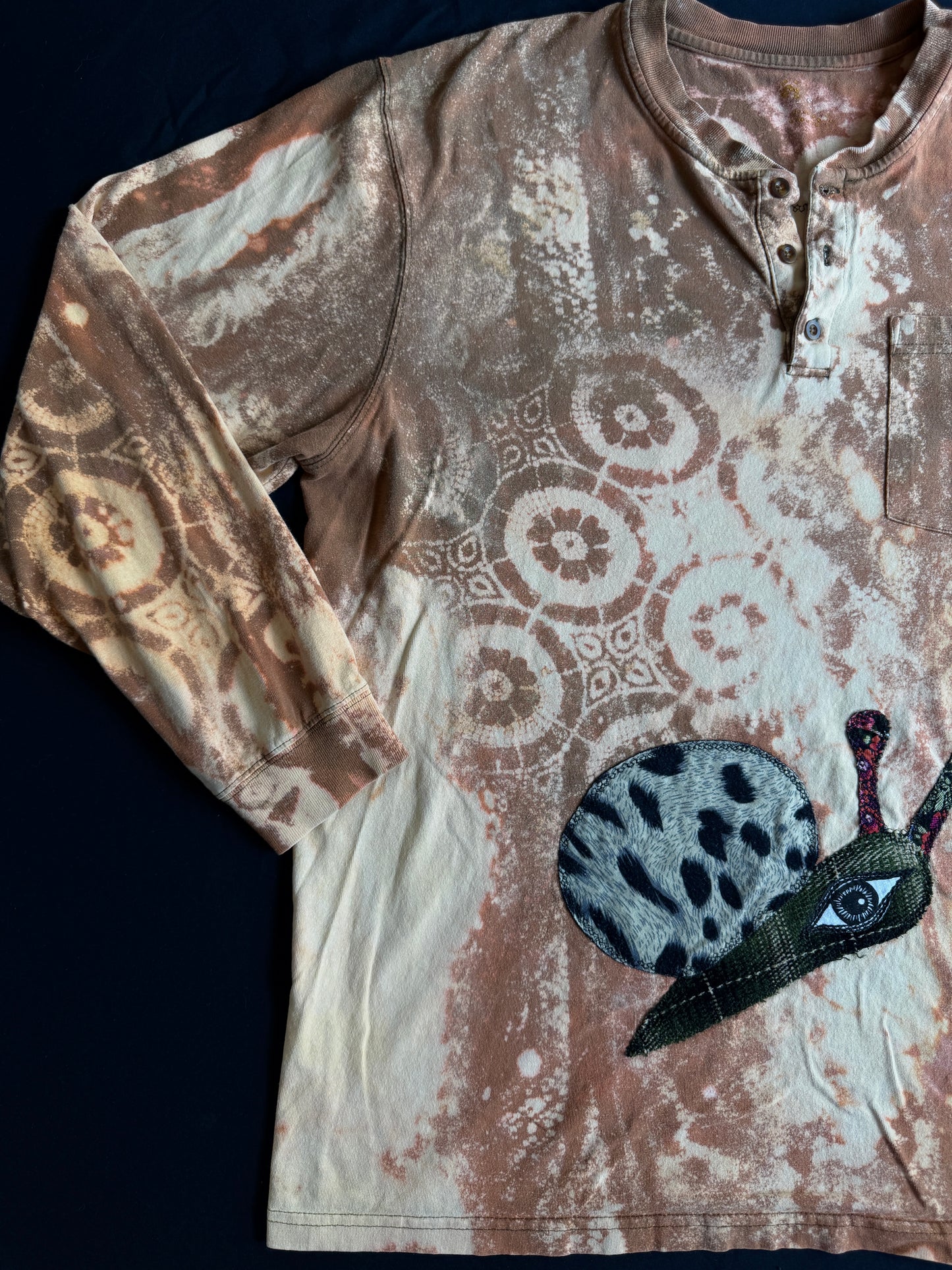 Snail carhartt bleach dyed long sleeve