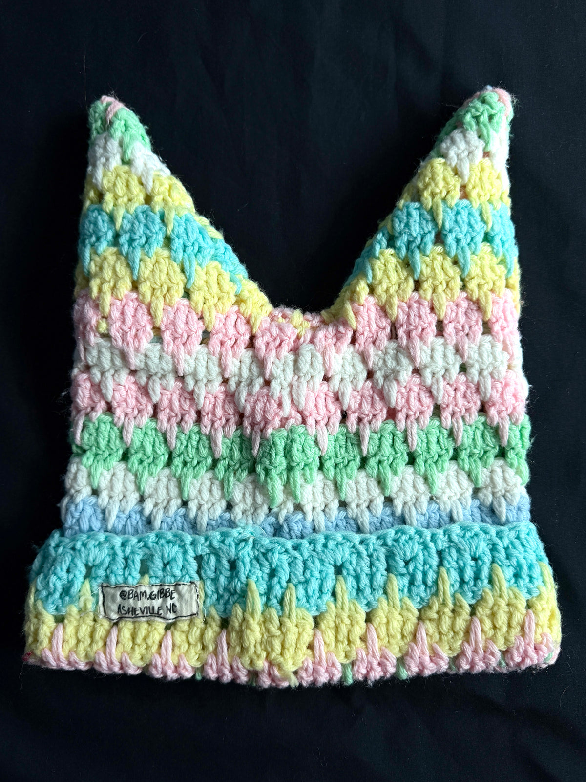 Crochet eyeball hat