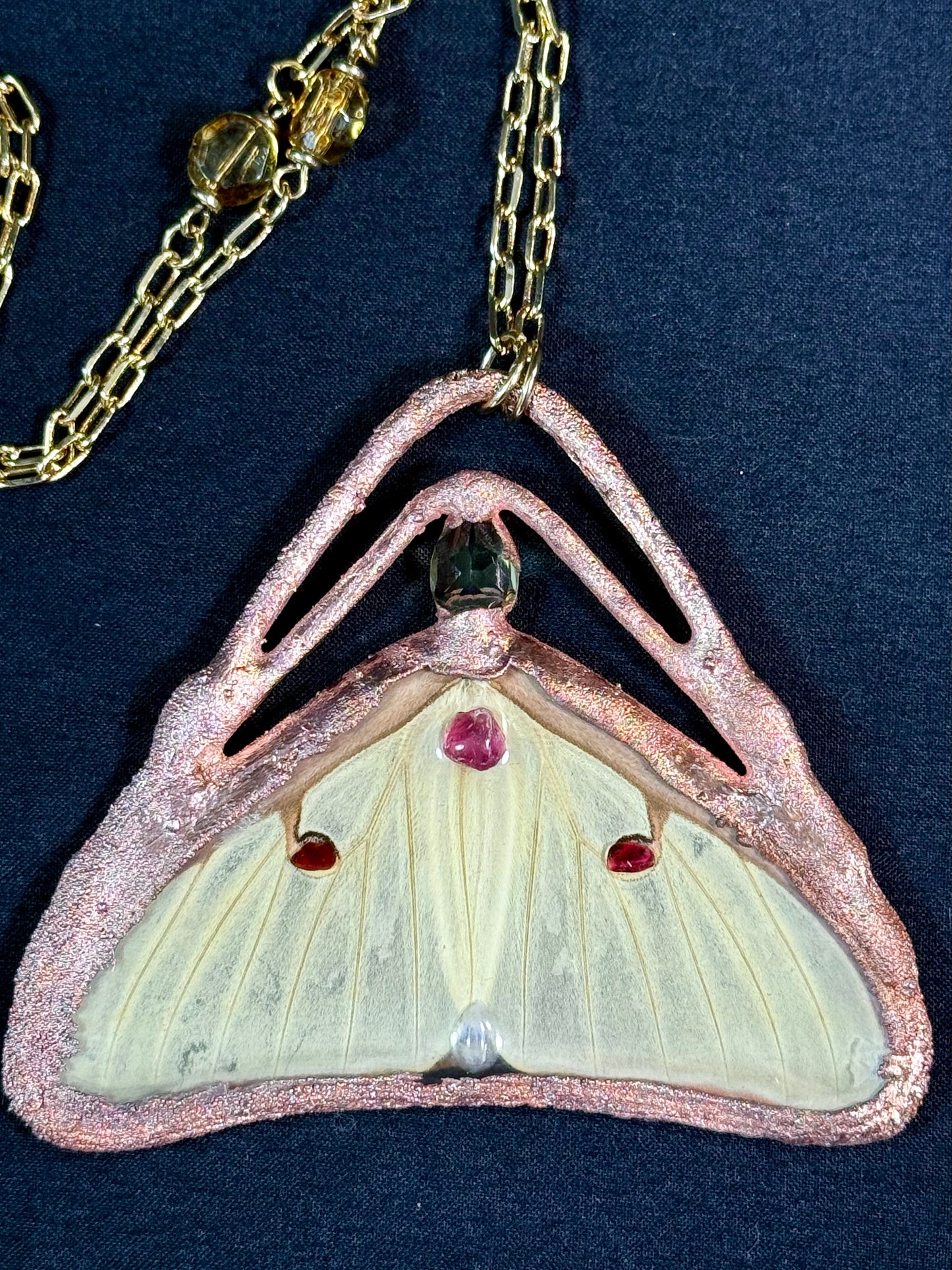 Luna moth amulet