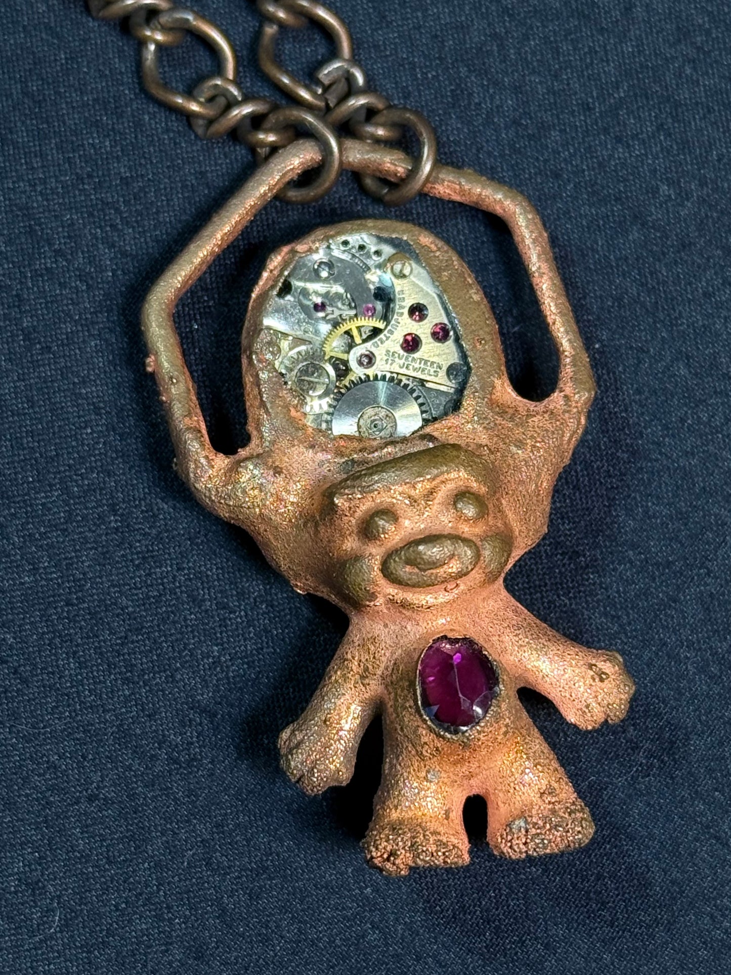 Father Time troll amulet