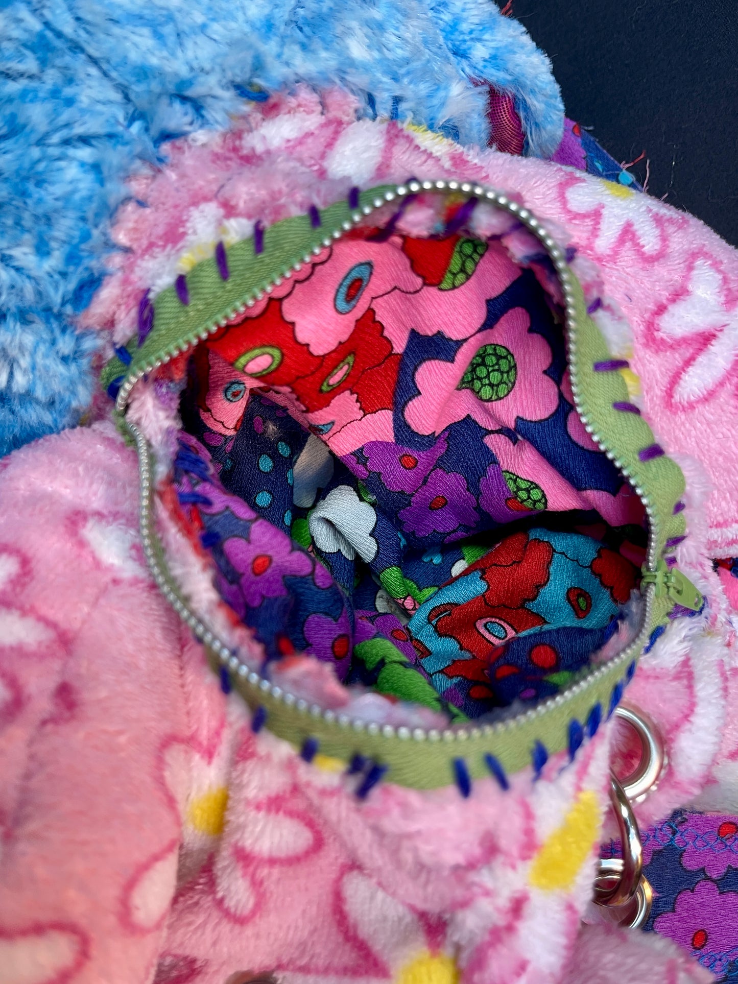 Elephant + flower bear backpack