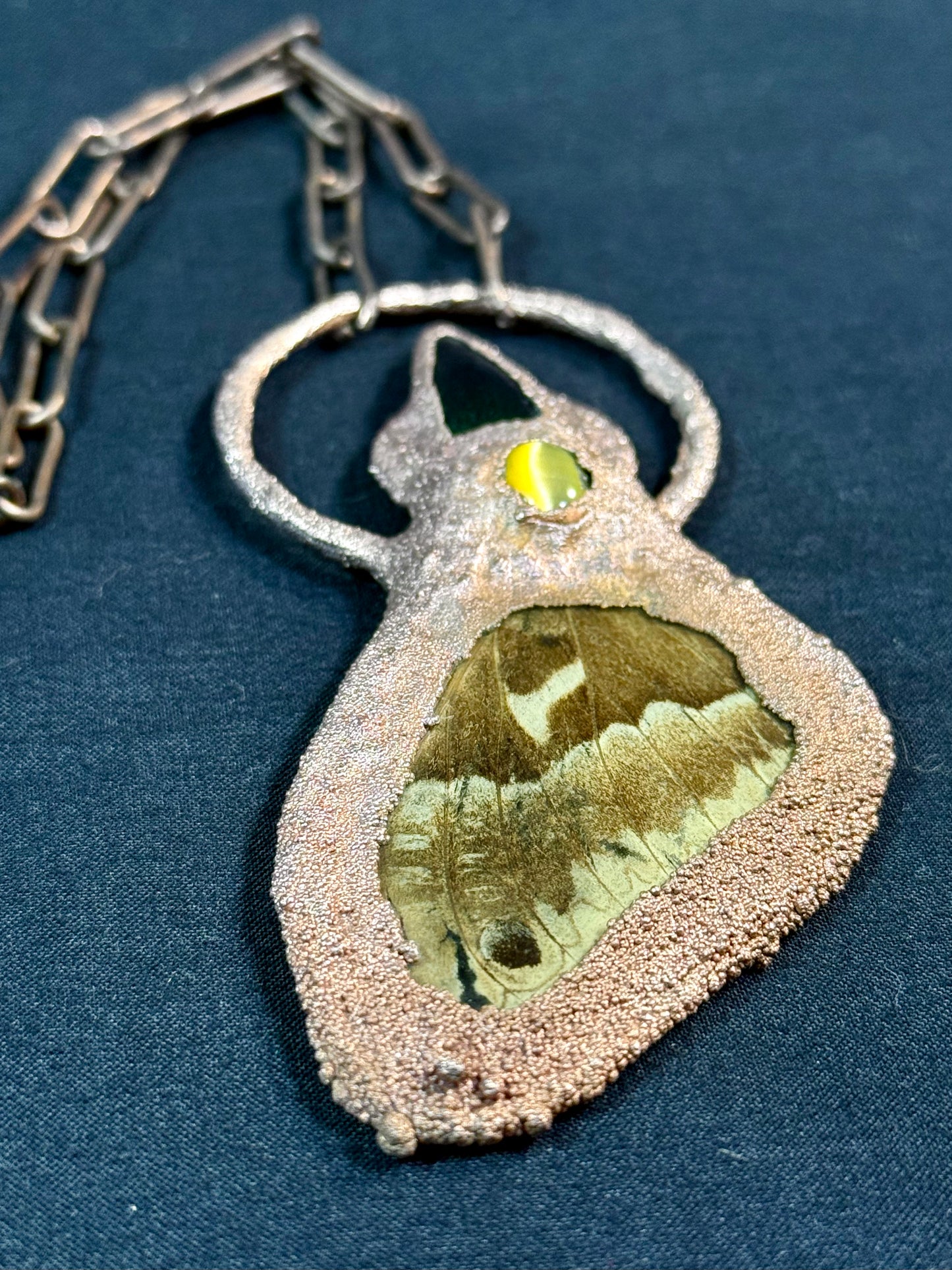 Jewel beetle moth amulet