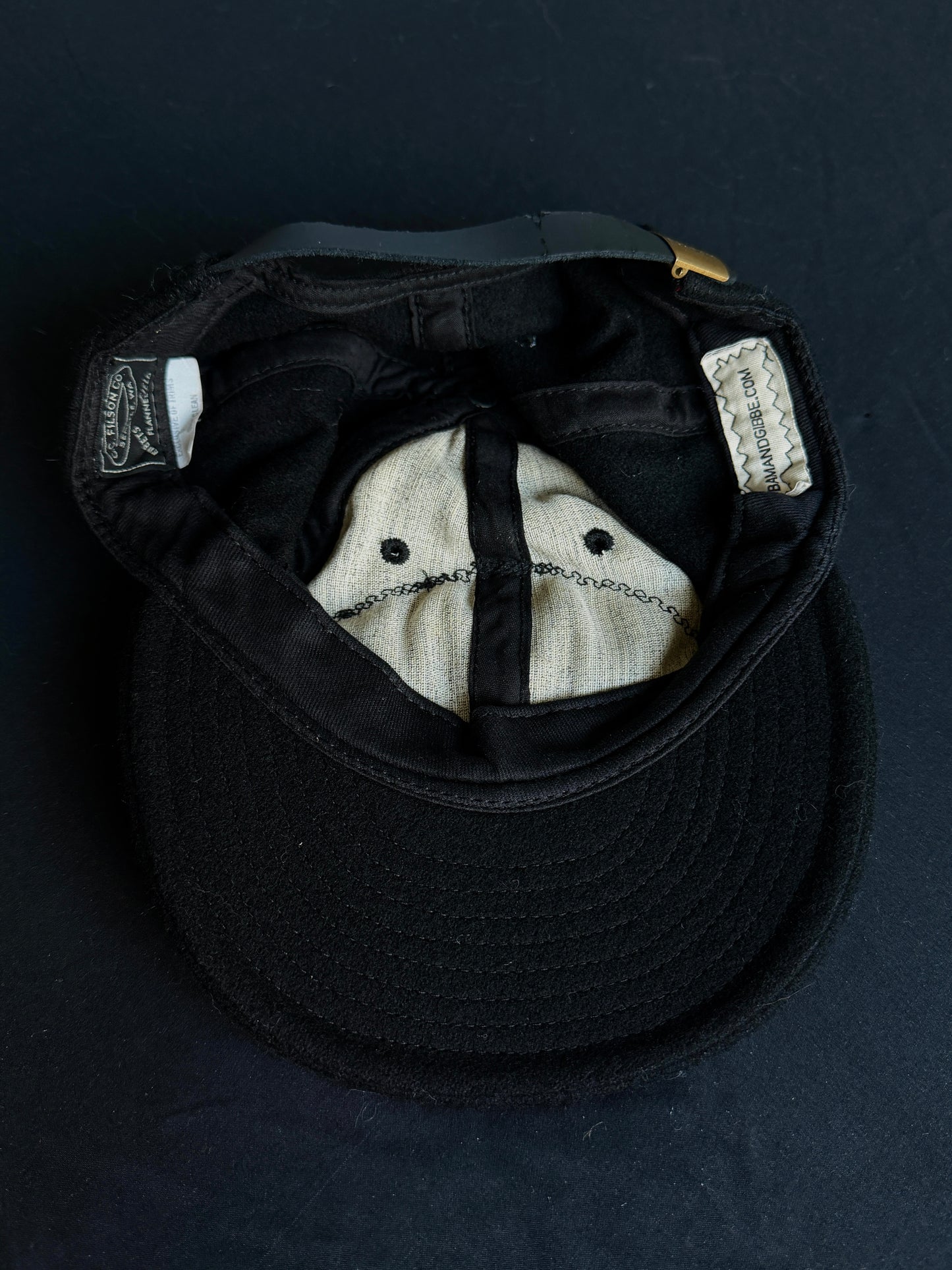 Upcycled Black Eyeball Hat