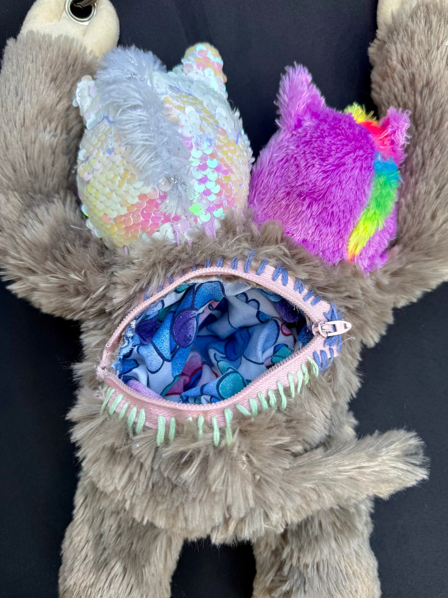 Two headed unicorn hybrid side bag