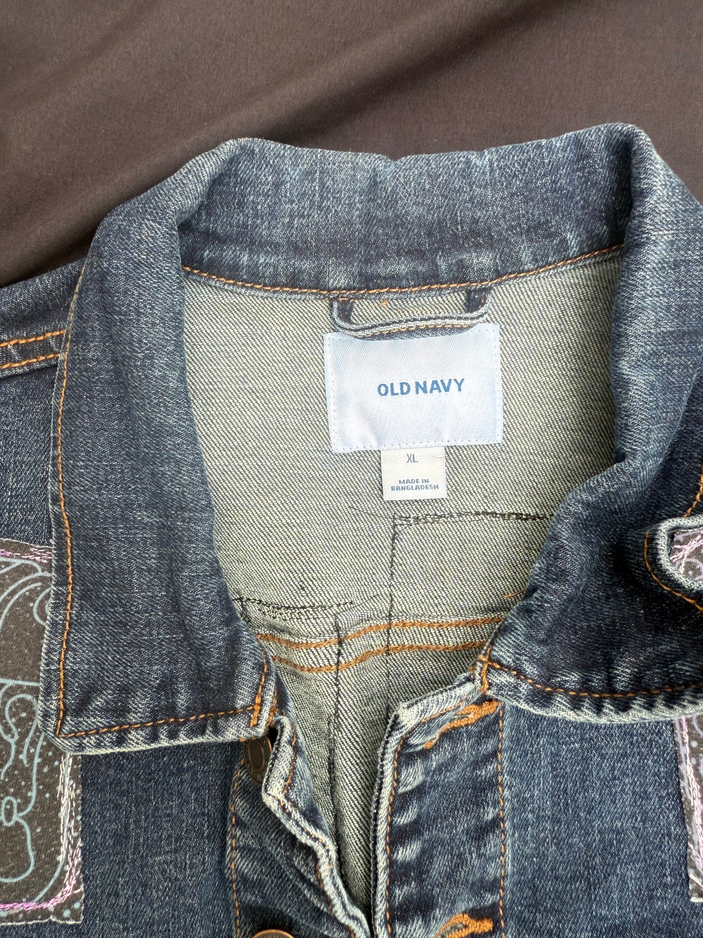 BMFS x Groot patched jean jacket