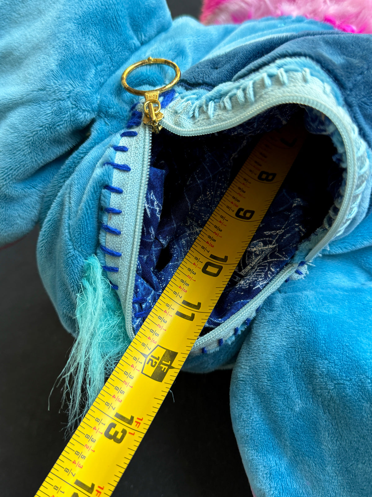 Stitch + Cheshire Cat hybrid side bag