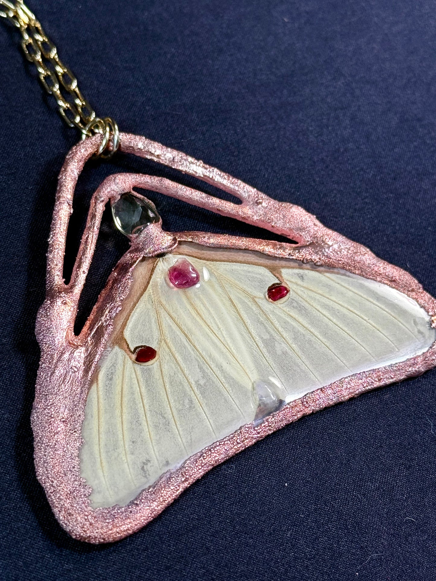 Luna moth amulet