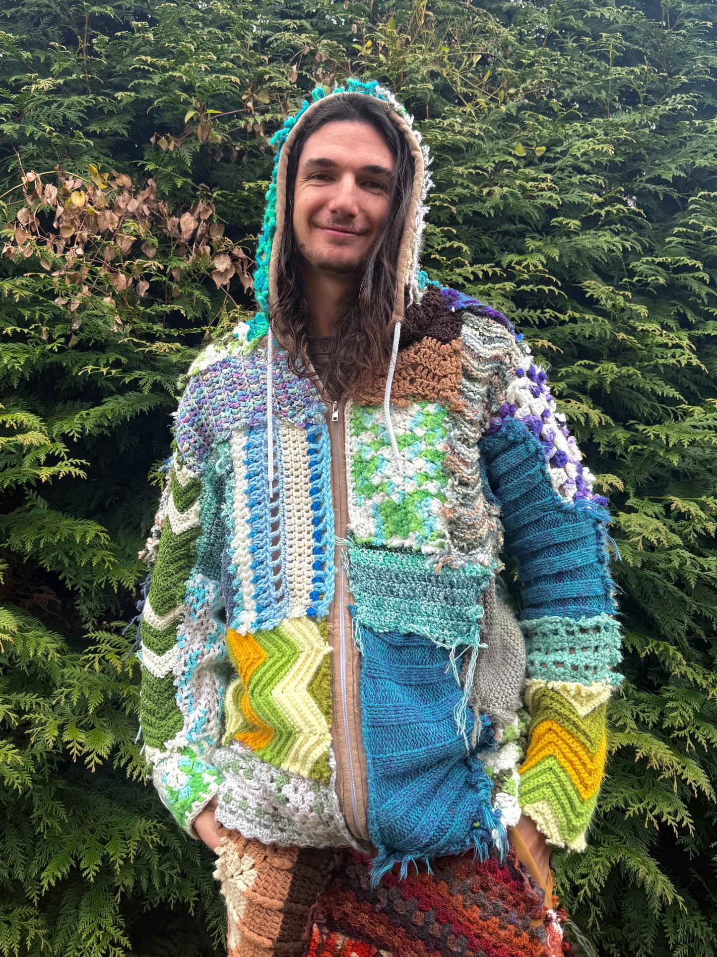 Swamp wizard crochet hoodie
