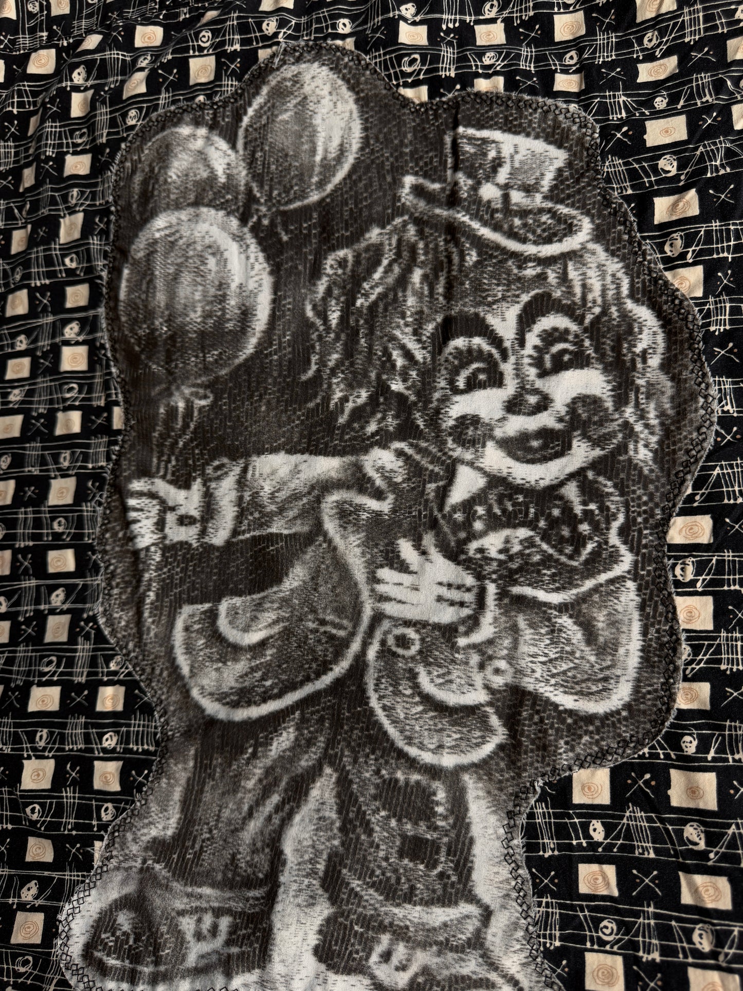 Clown + shapes button up short sleeve