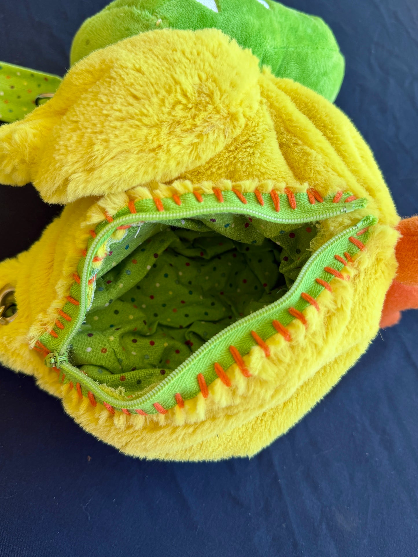 Dragon + duck hybrid side bag