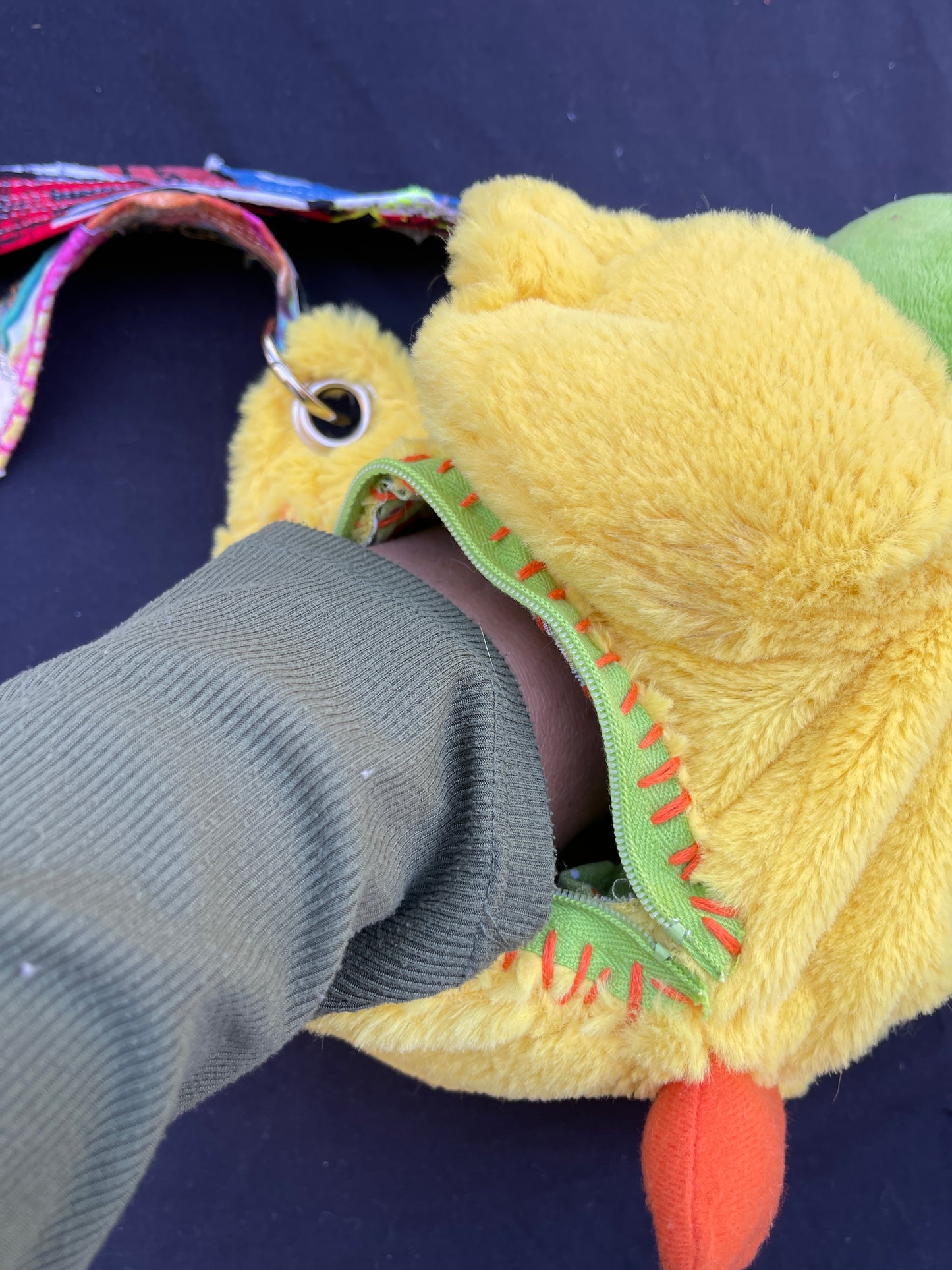 Dragon + duck hybrid side bag