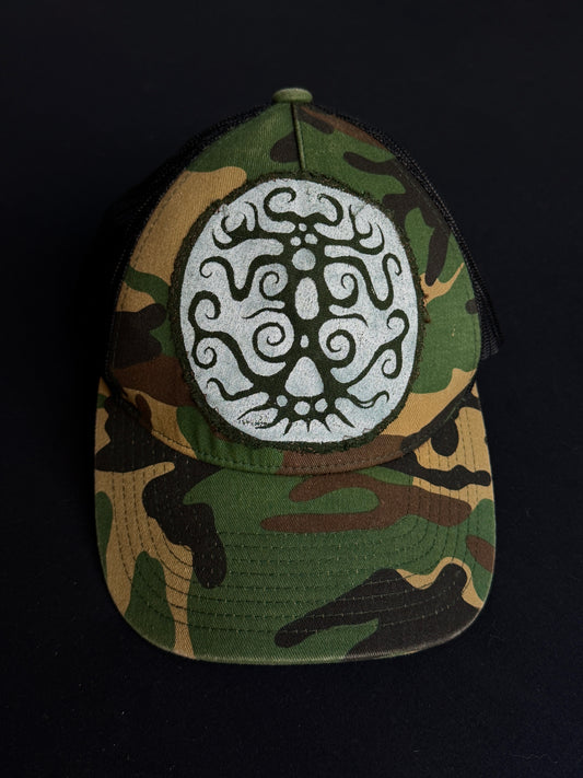 Upcycled Camo Shape Hat