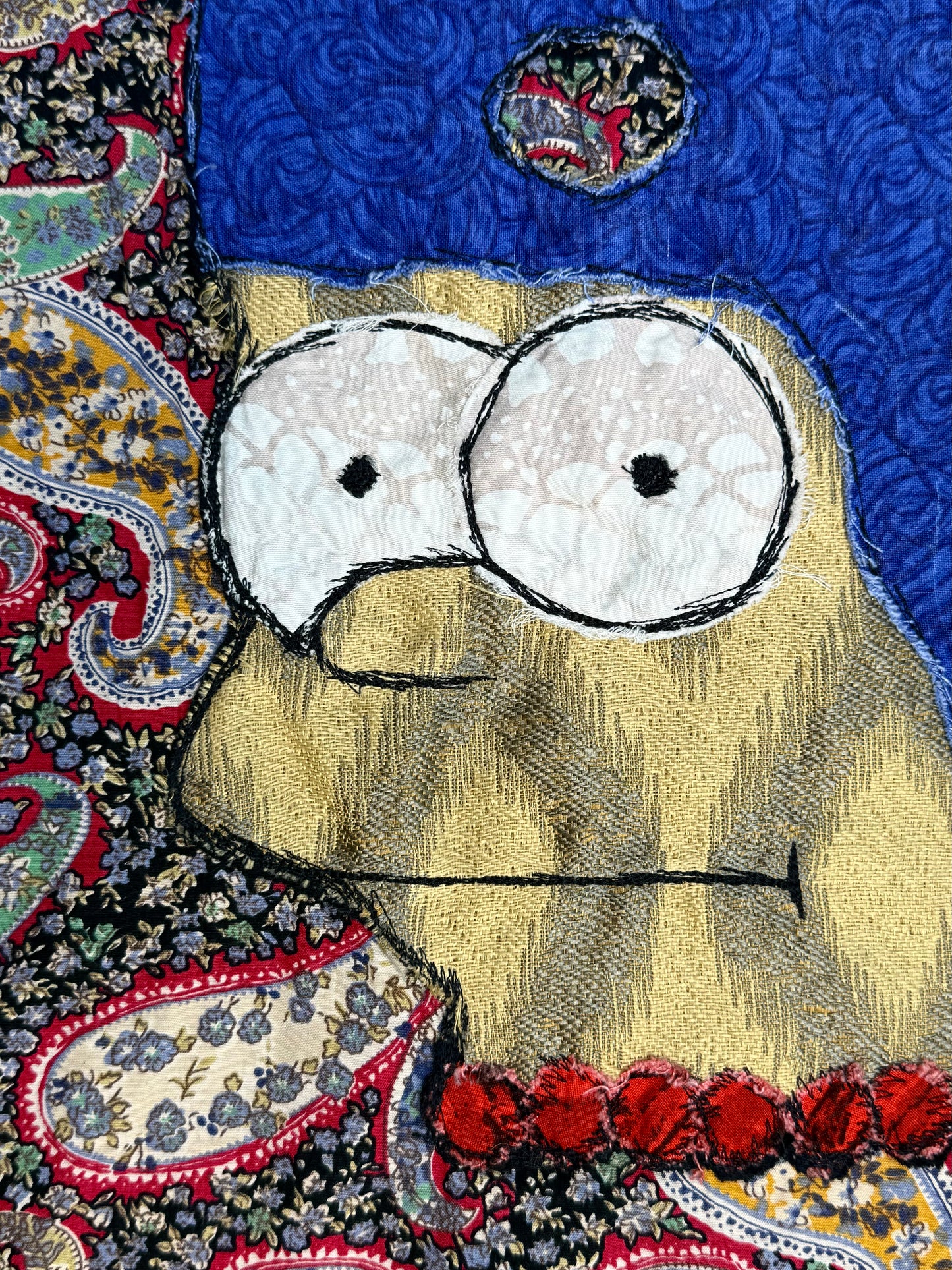 Marge Simpson Tipper button up paisley shirt