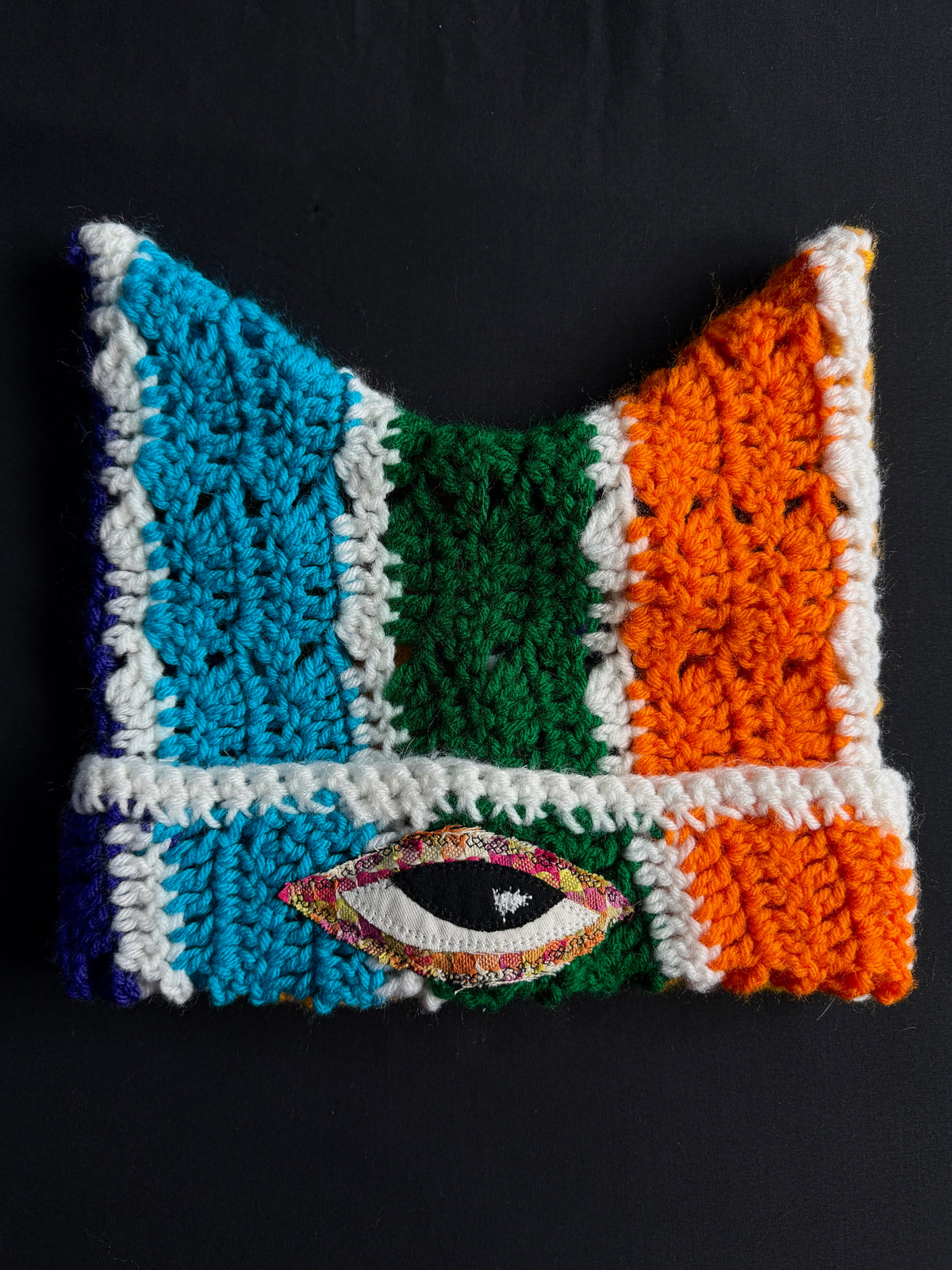 Crochet eyeball hat