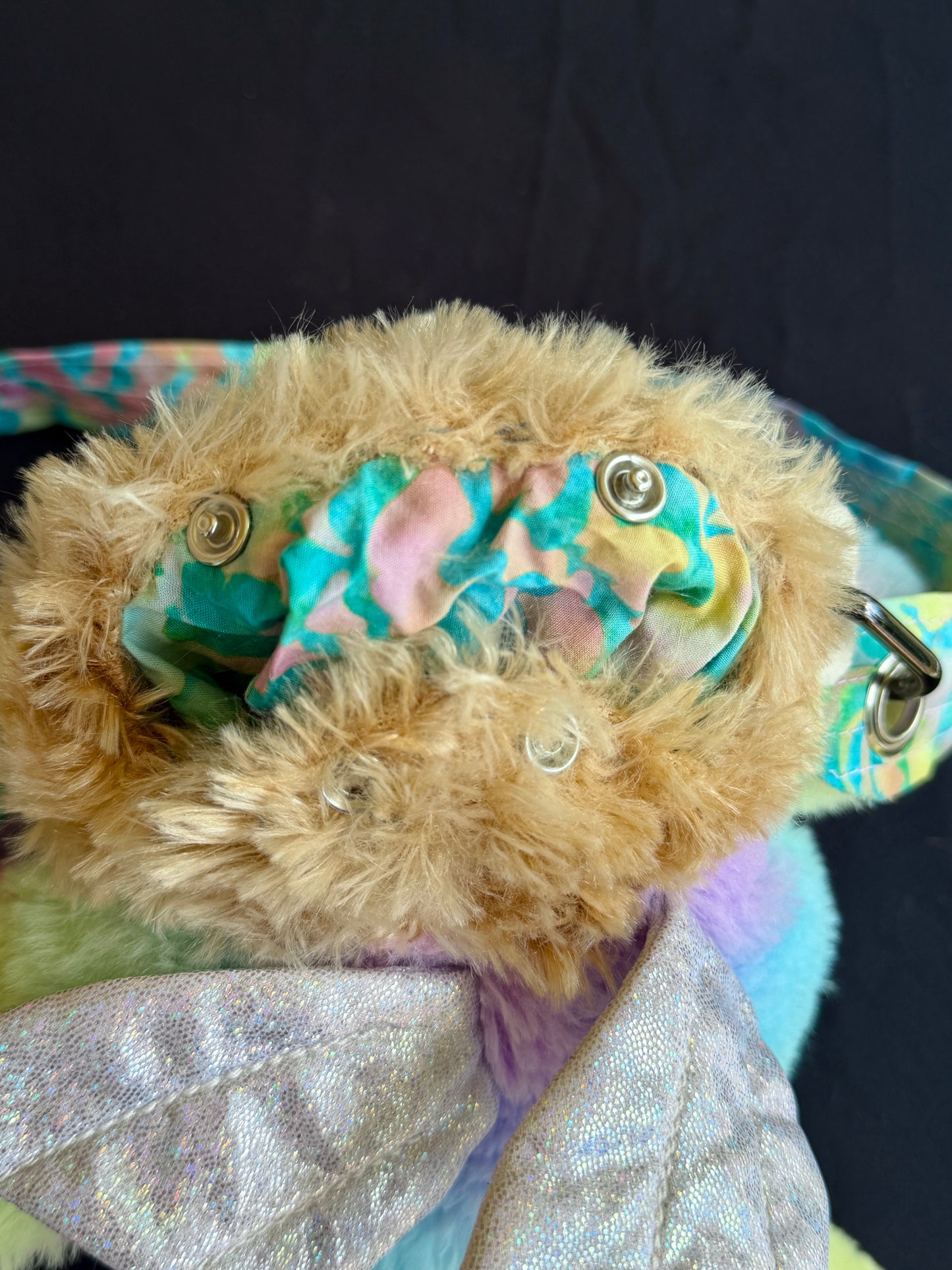 Monkey + rainbow dragon side bag