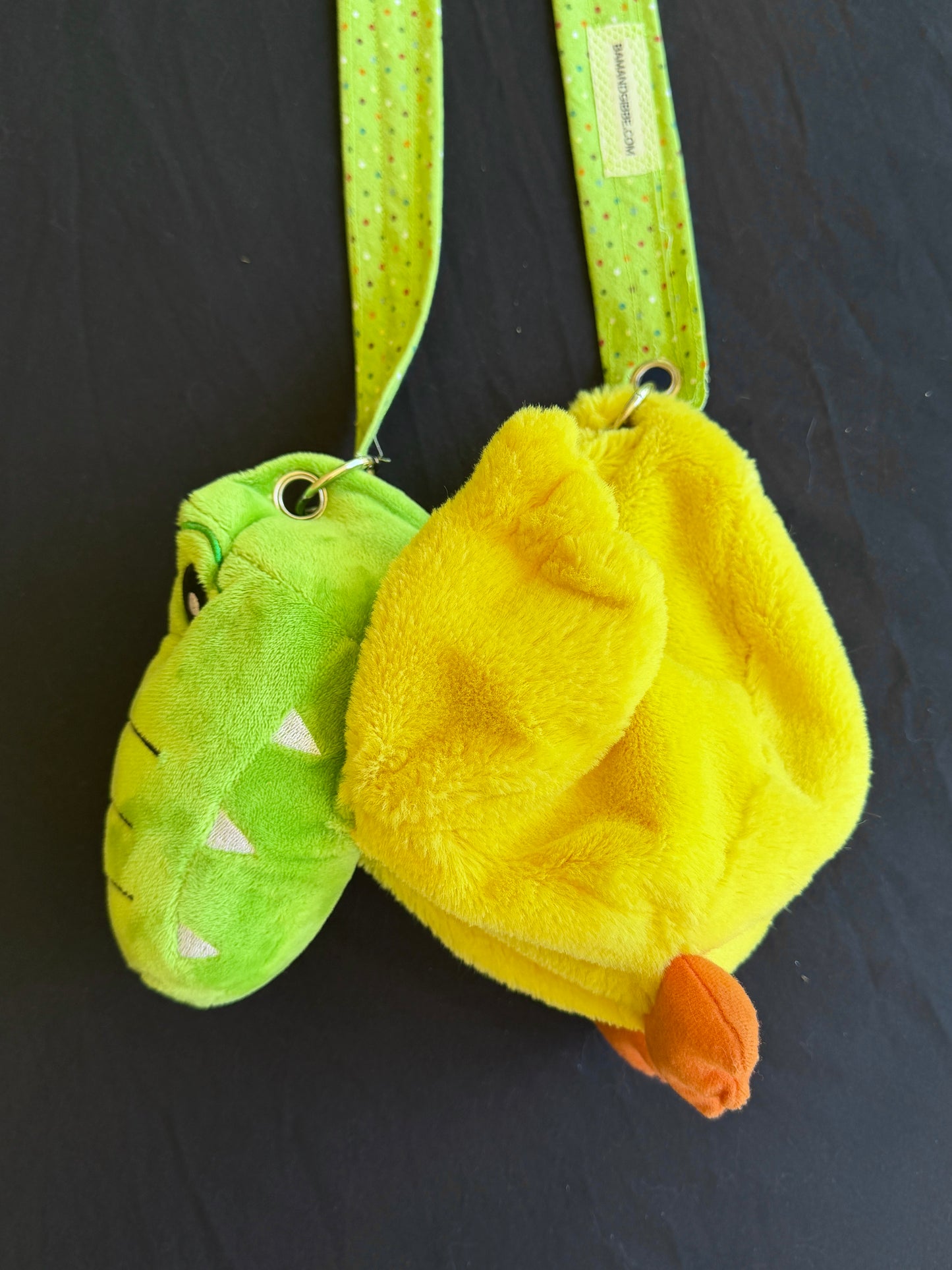 Dragon + duck hybrid side bag