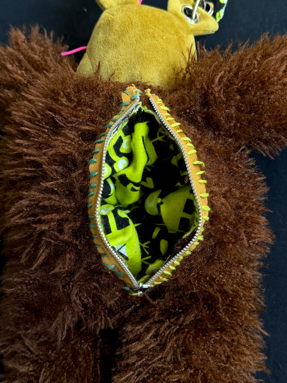 Springtrap + fluffy brown bear hybrid side bag